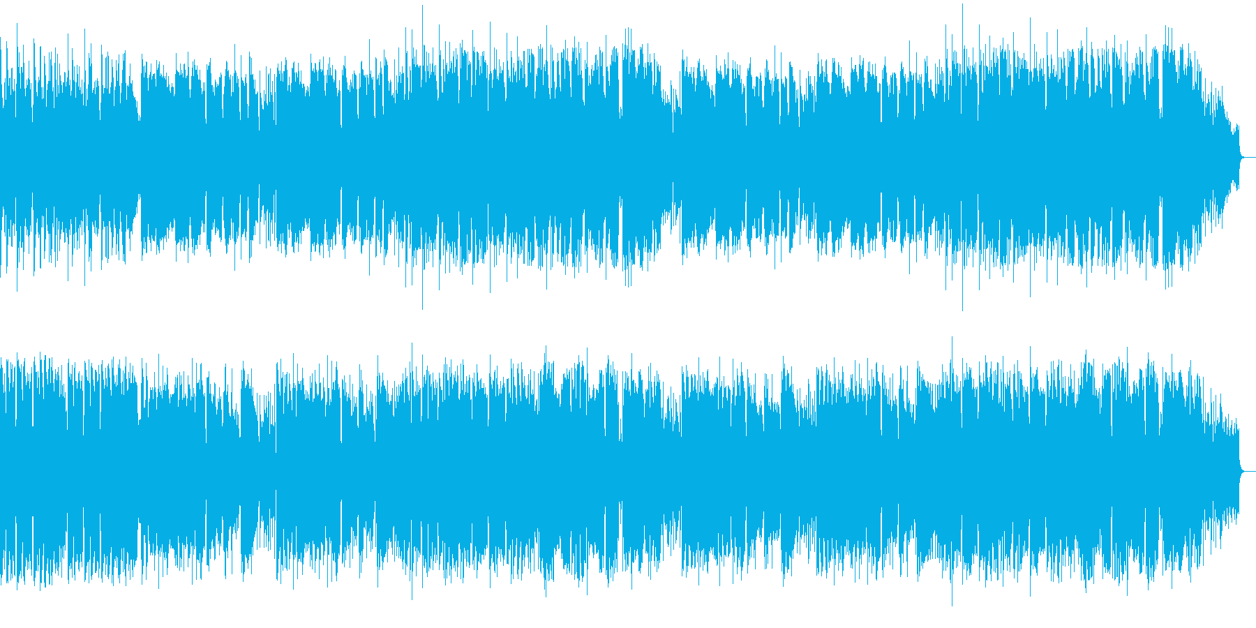 トランペットとピアノのメロディアスな楽曲の再生済みの波形