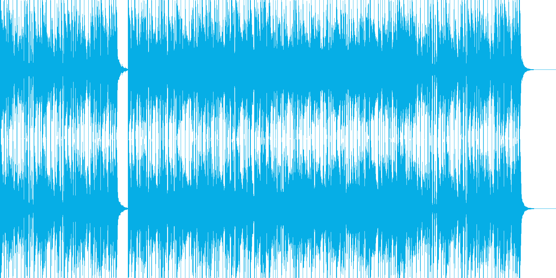 グルーヴ感のあるファンク・ミュージックの再生済みの波形