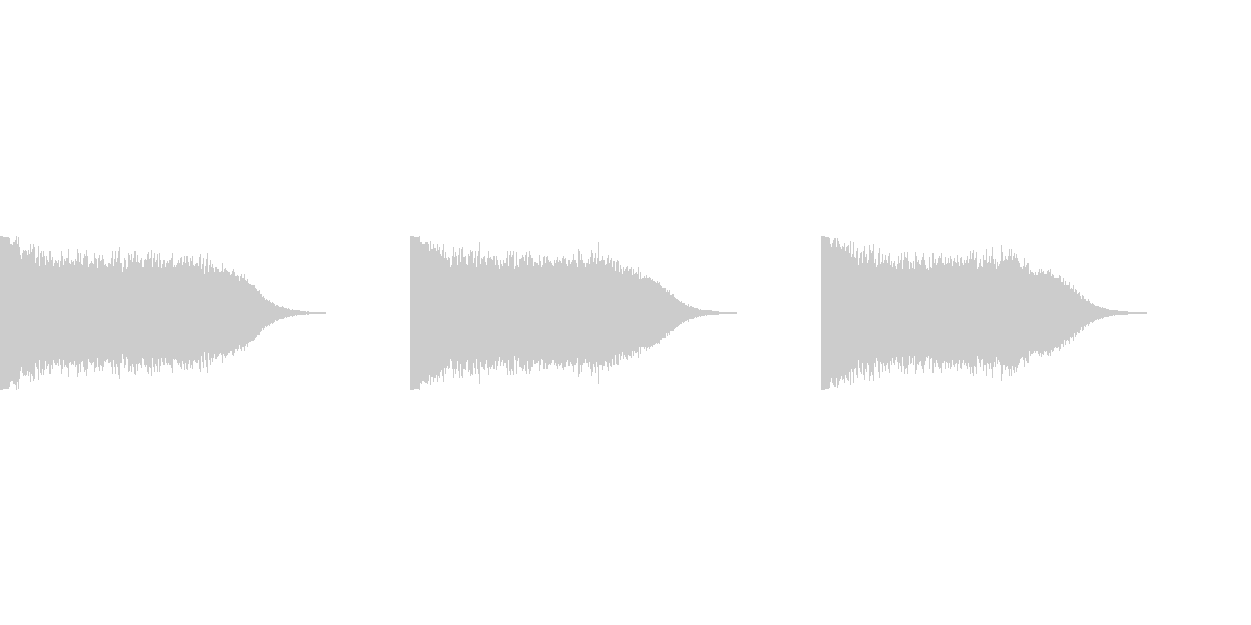 定番着信音、アラーム音の未再生の波形