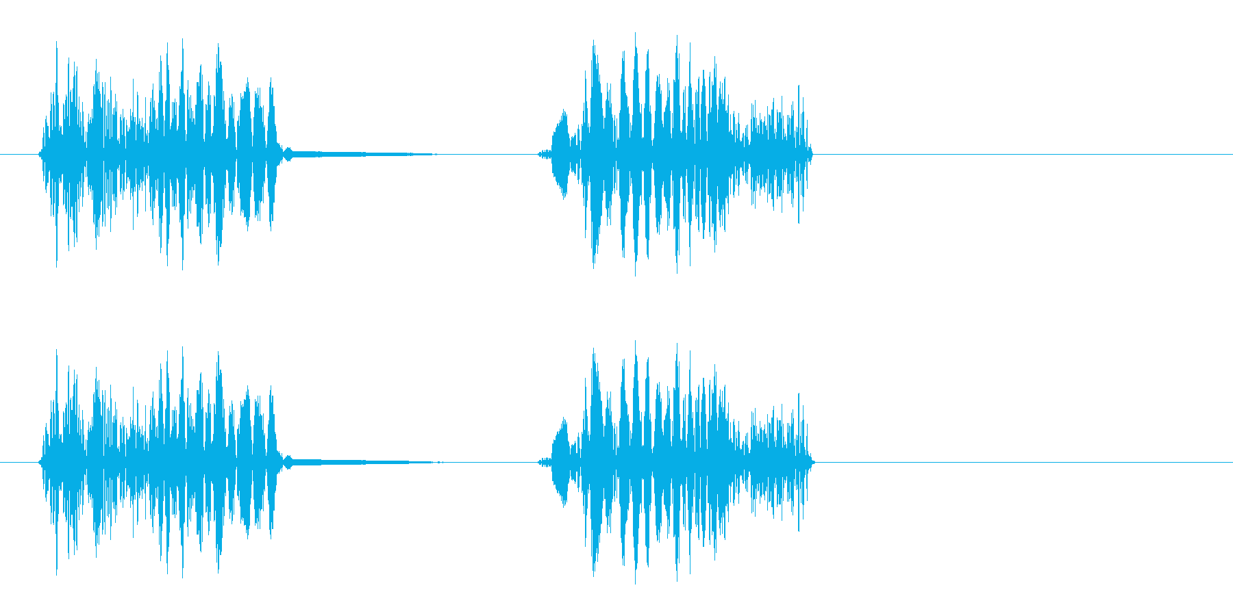 ビュシュ(接触の音)の再生済みの波形