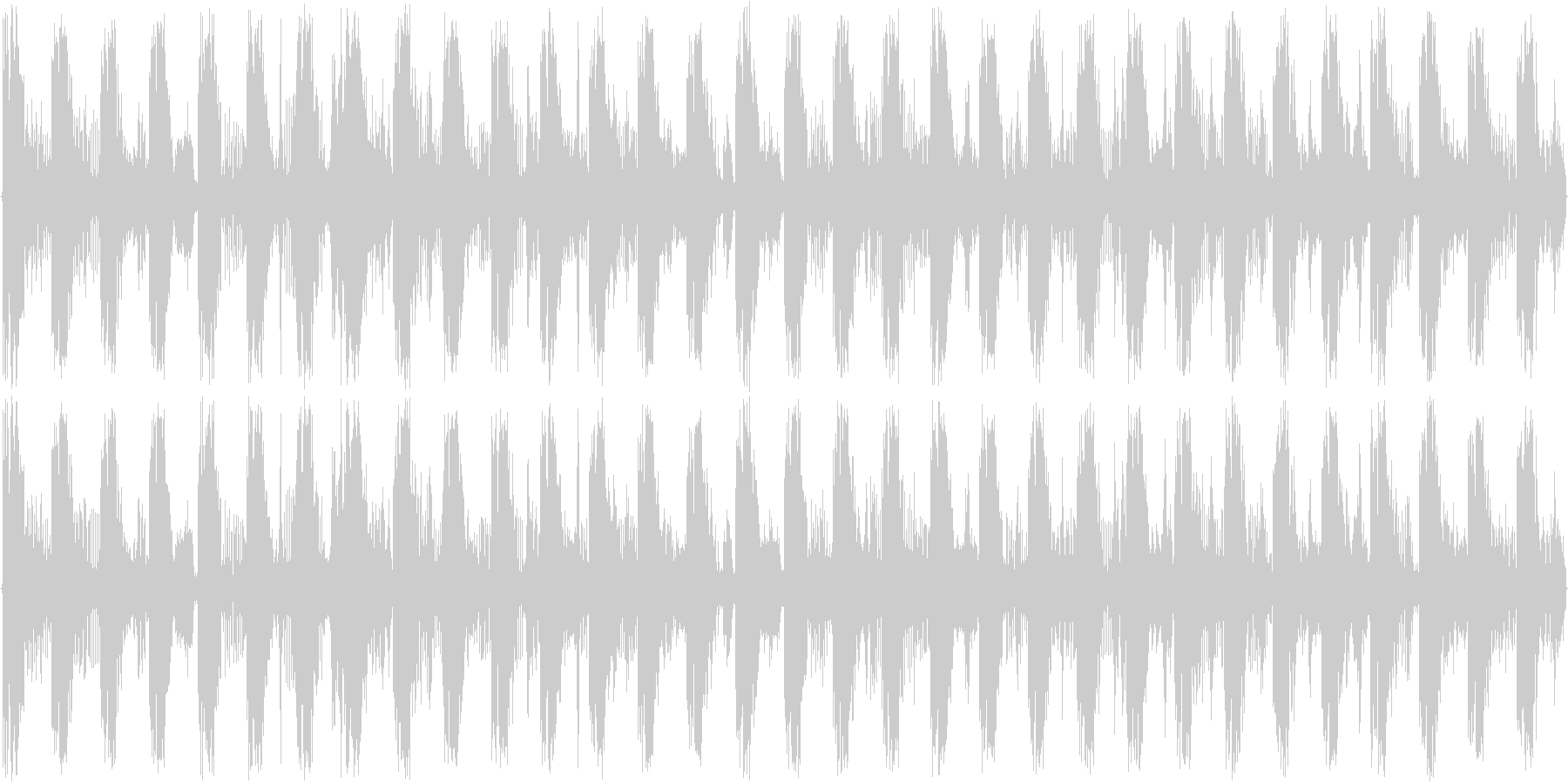 ハウス系のドラムを強調した楽曲です。の未再生の波形