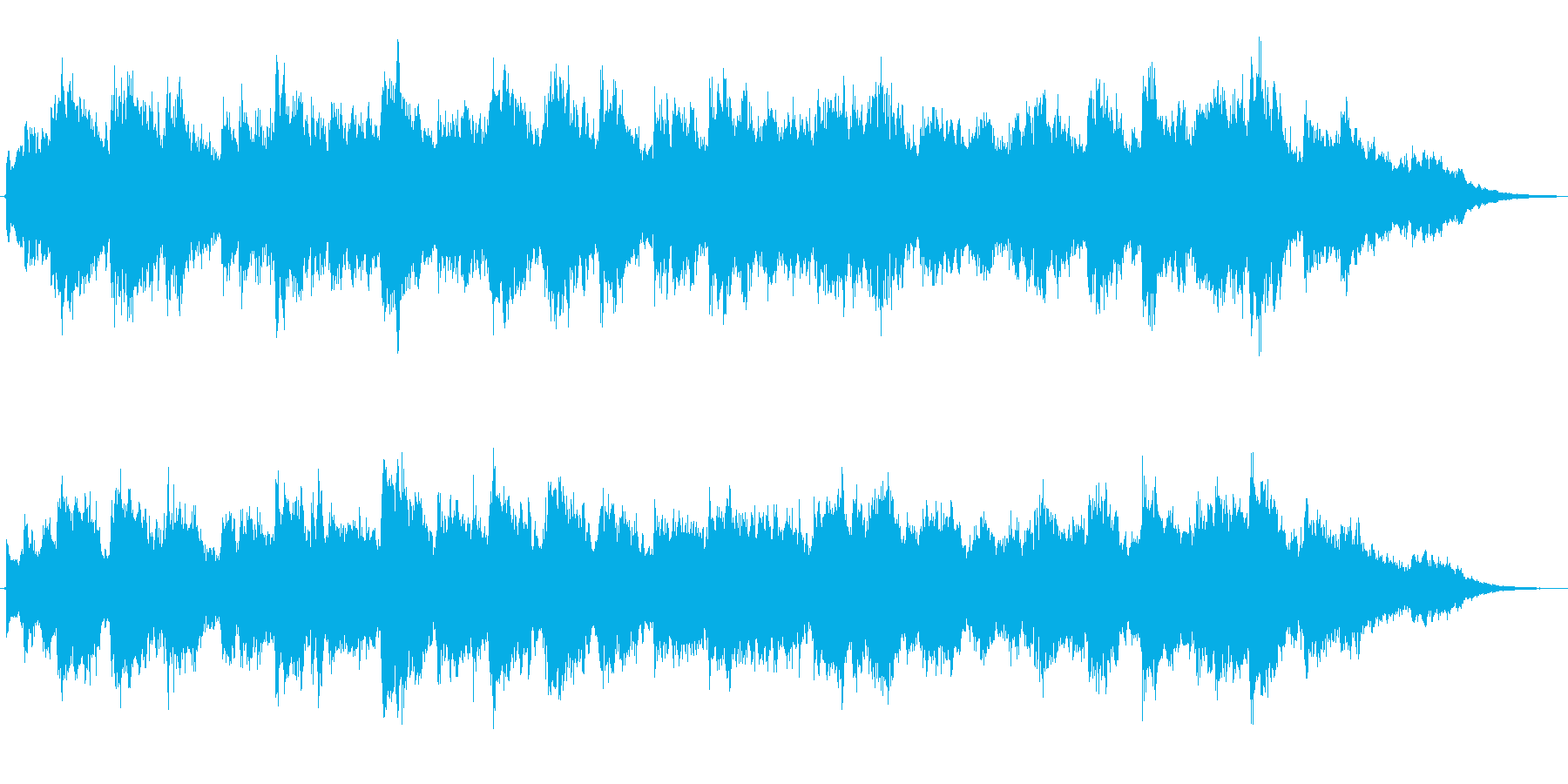 バイオリンの音色のほのぼのとしたジングルの再生済みの波形