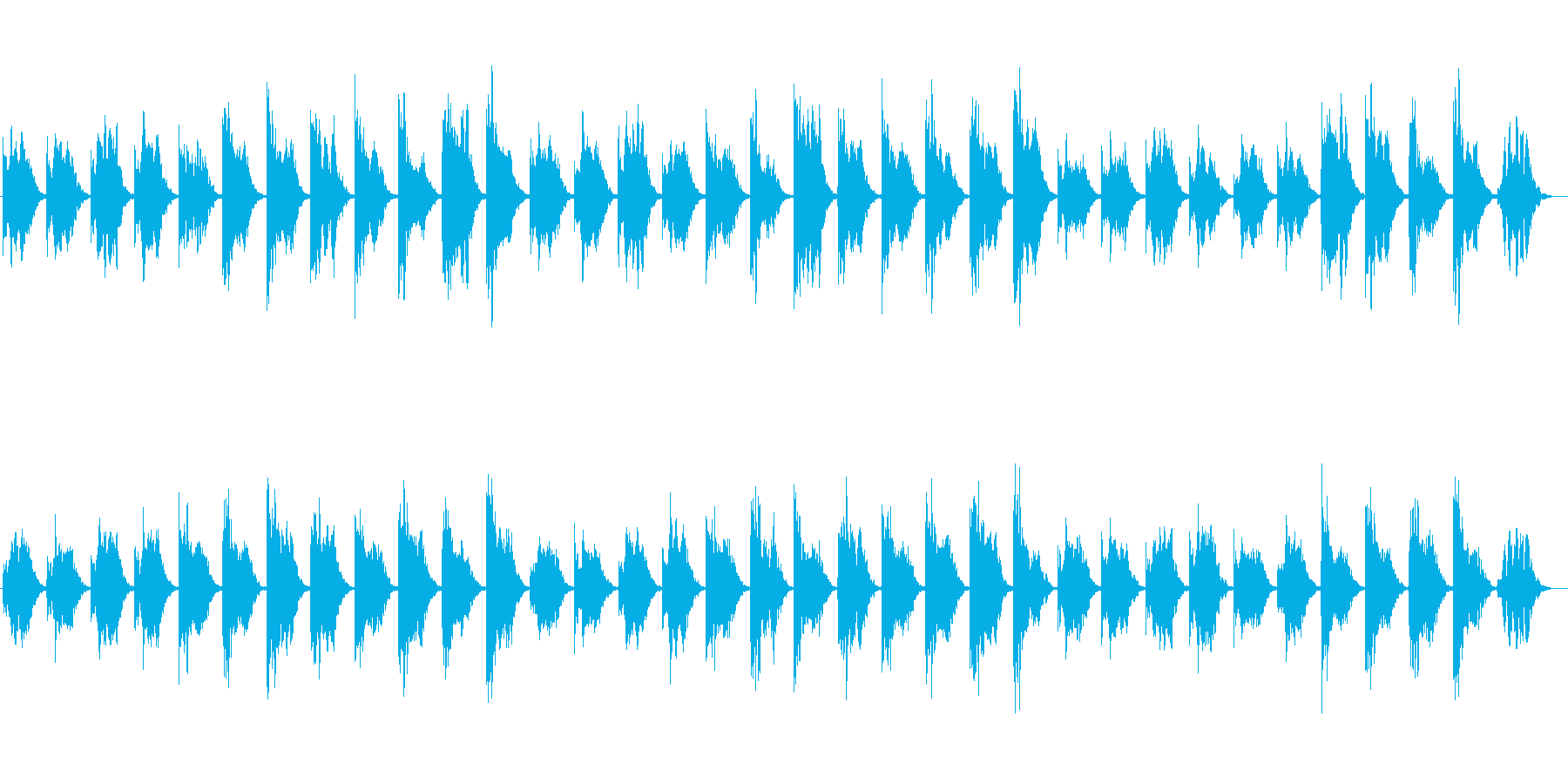 幻想的で、自然界を感じるヒーリング音楽の再生済みの波形