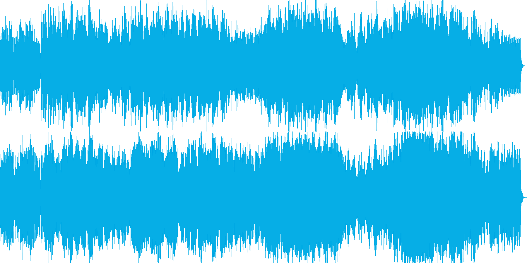 開放的できれいなイージーリスニング曲の再生済みの波形