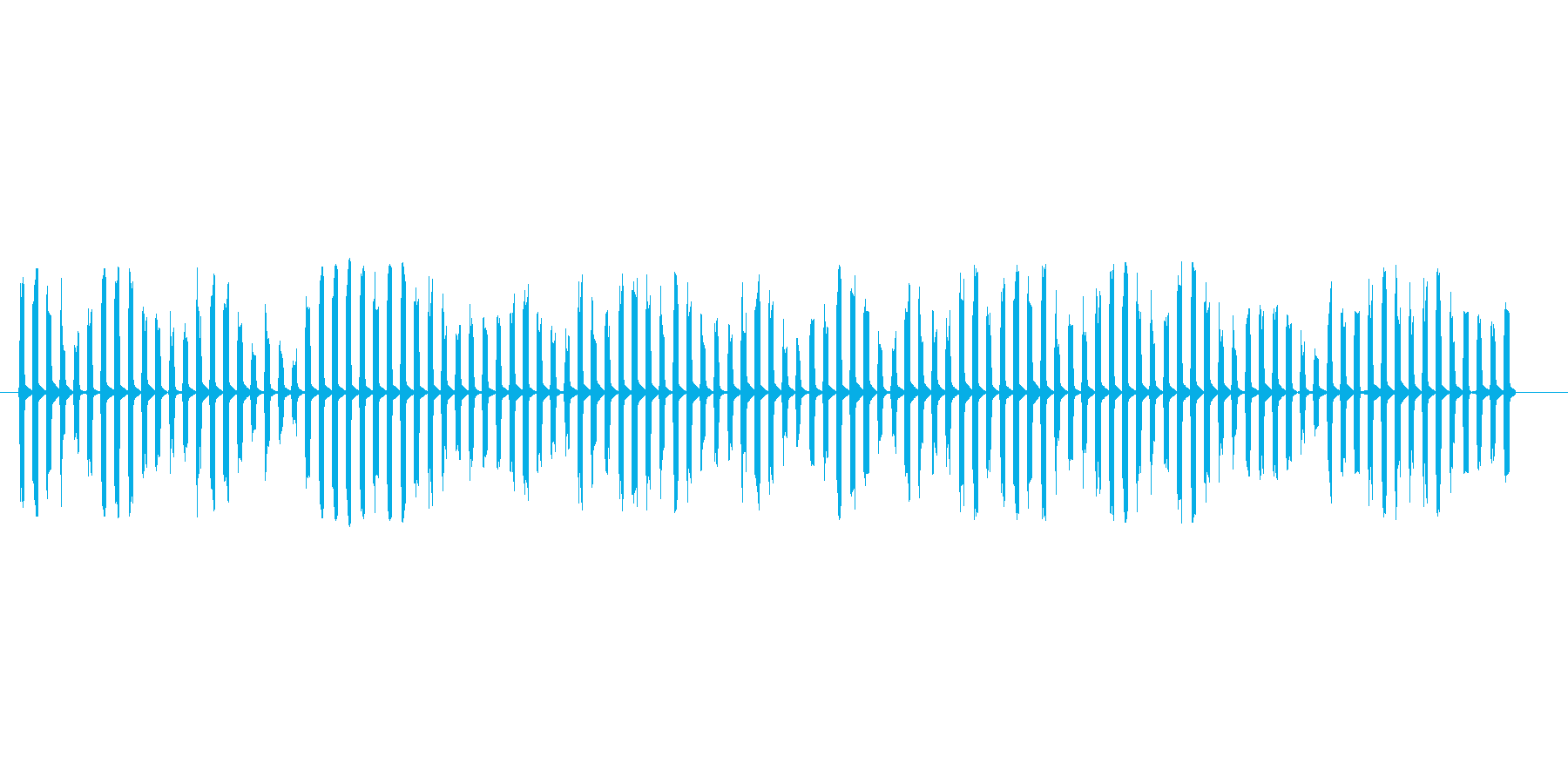 宇宙人が喋っているような電子音ですピロの再生済みの波形