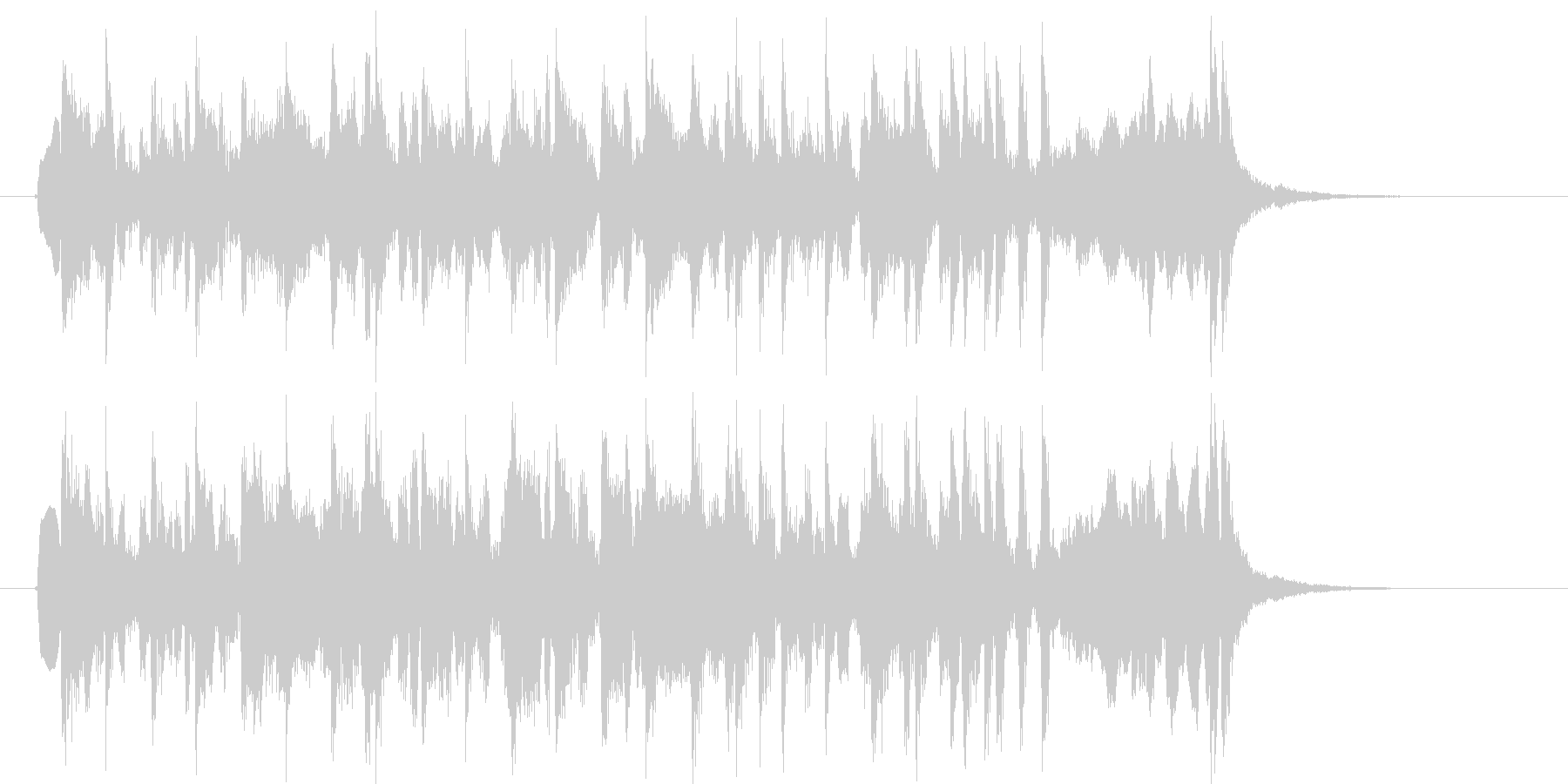 ゆったりと和やかなリラクゼーション音楽の未再生の波形