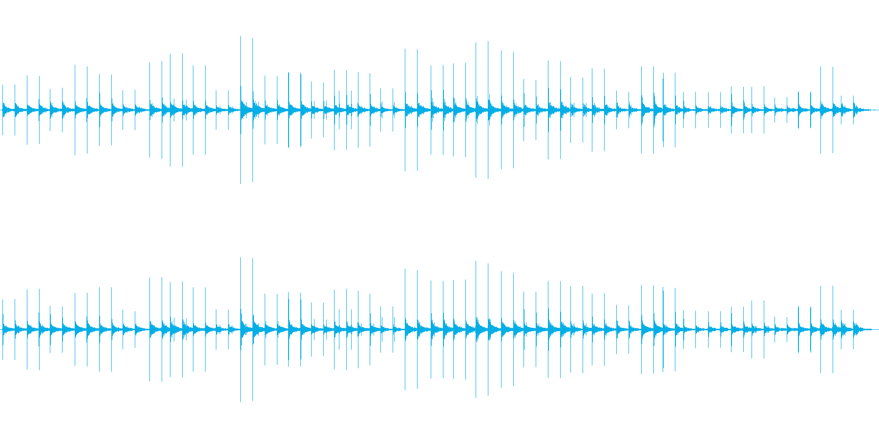 恐怖シリーズ10.ハイヒールで走る音の再生済みの波形