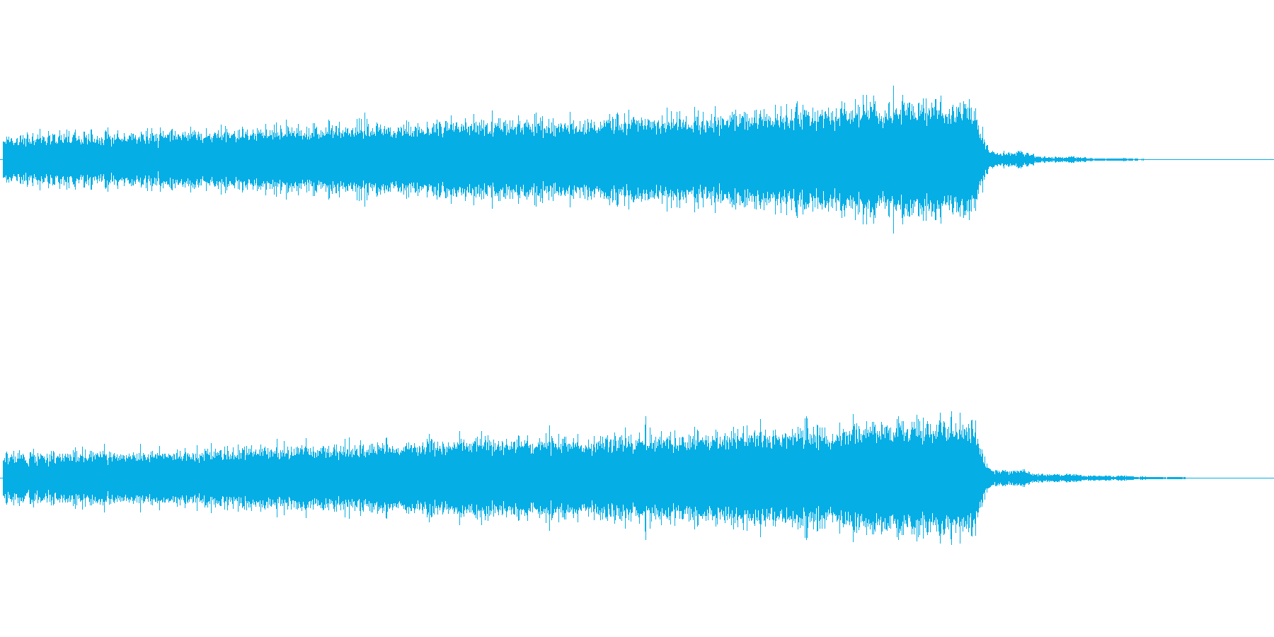 「ヒュー(上昇する音)」の再生済みの波形