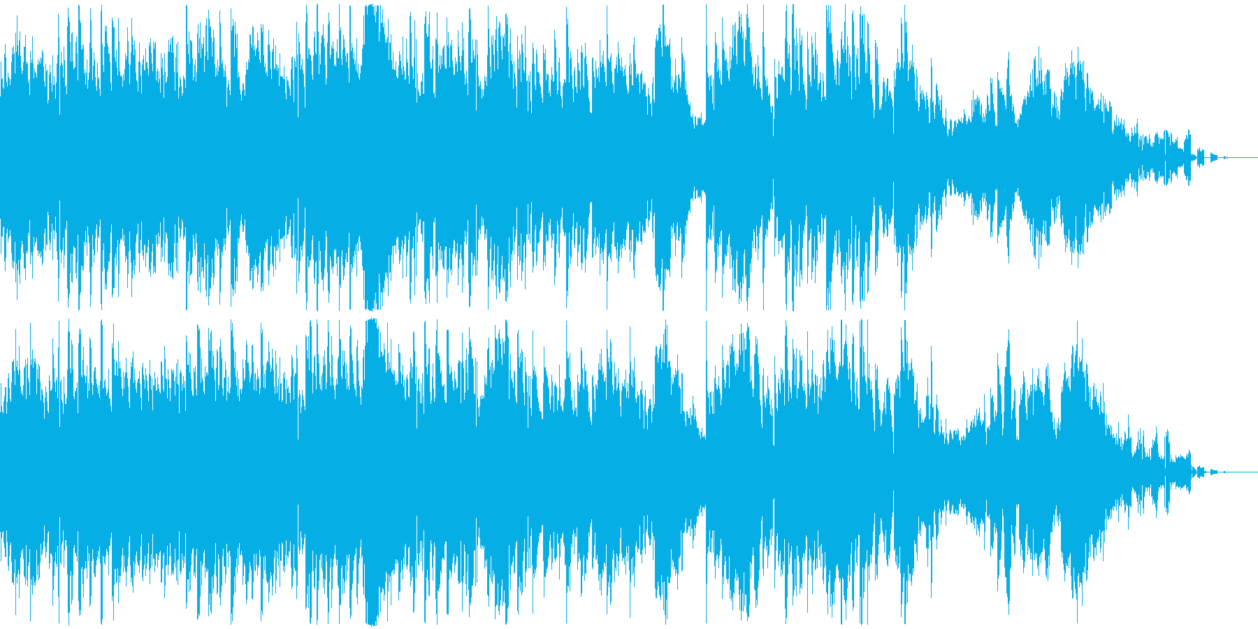ギターとシンセパッドによる楽曲。の再生済みの波形