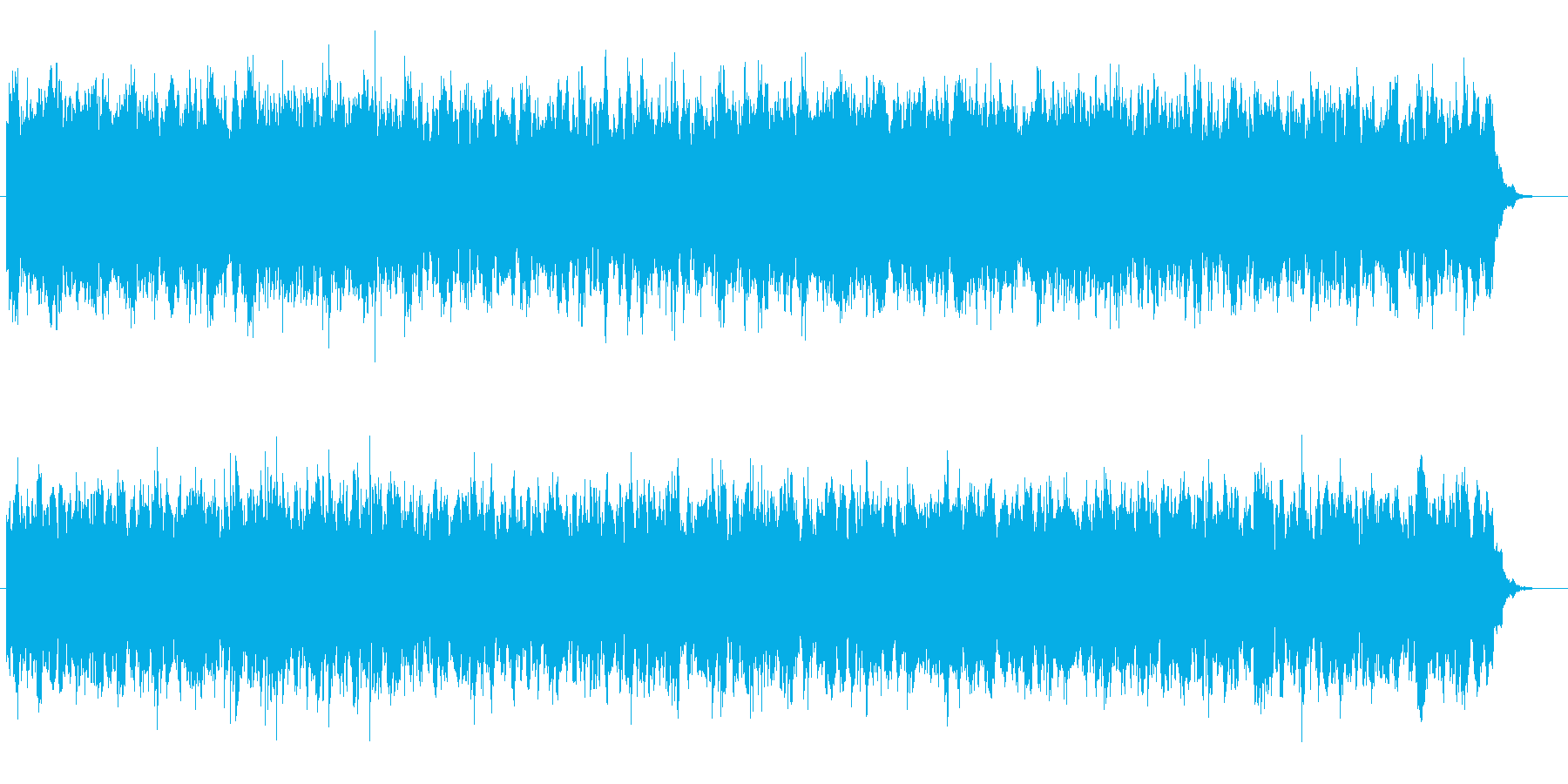 未来感のあるピアノシンセの再生済みの波形