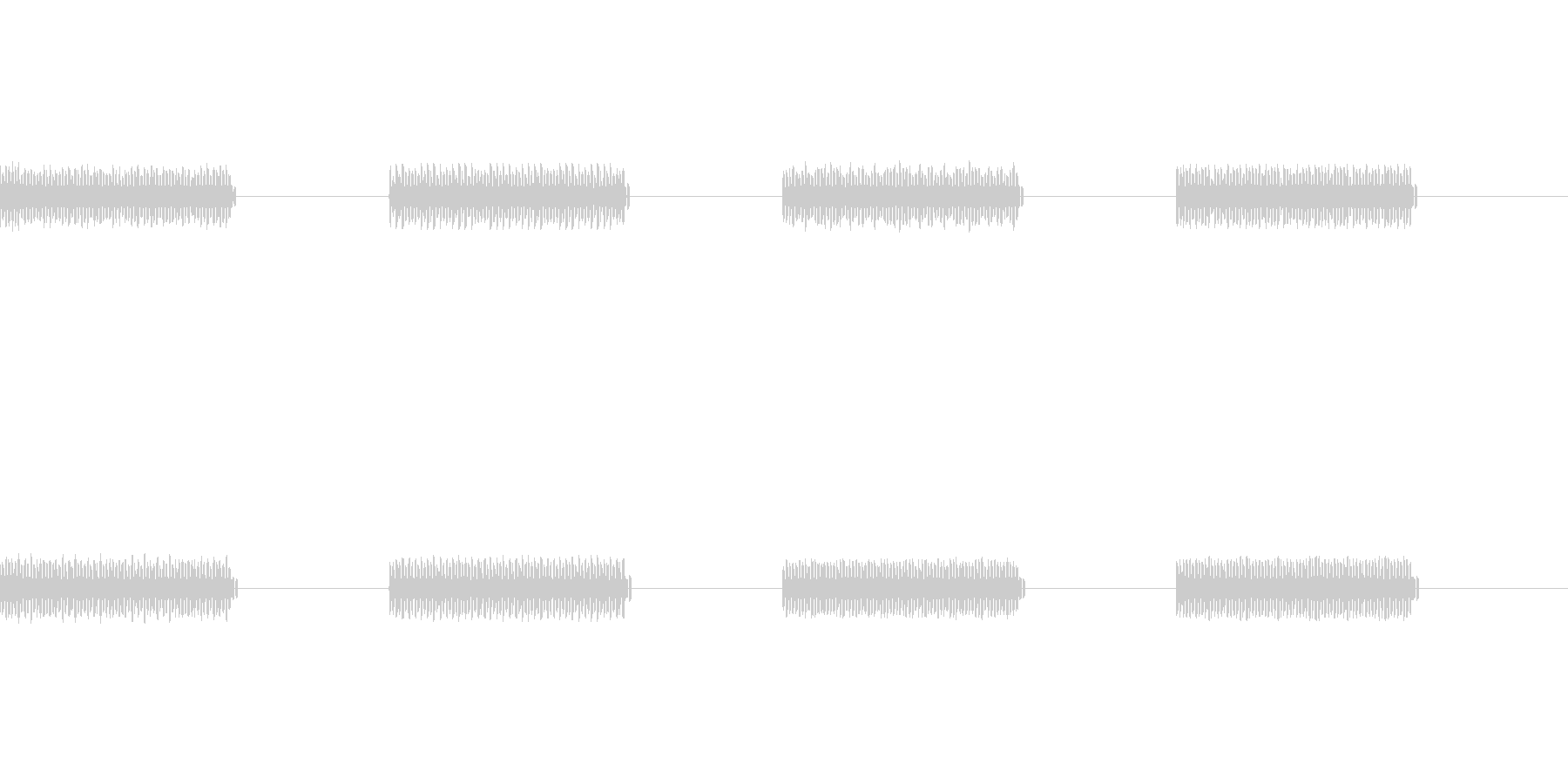 昔のゲーム風の音の未再生の波形