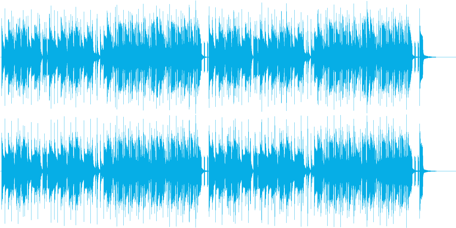 わくわく感溢れる明るいポップミュージックの再生済みの波形