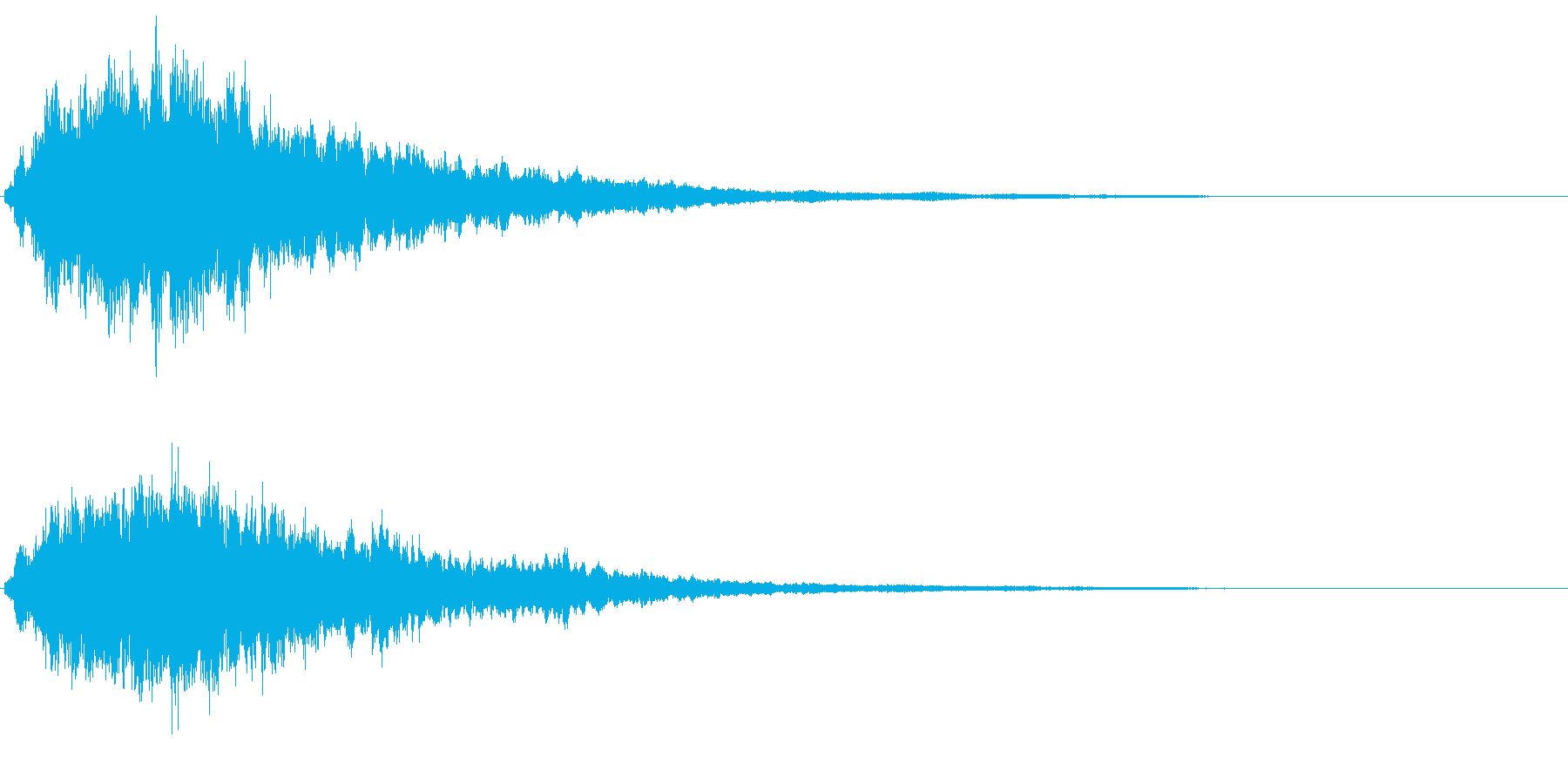キラキラ輝く テロップ音 ボタン音 1bの再生済みの波形