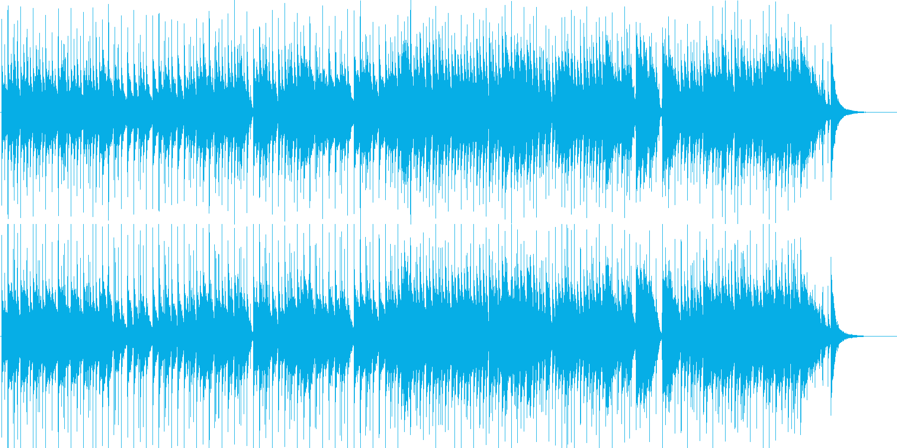 お散歩に行きたくなるような明るいポップスの再生済みの波形