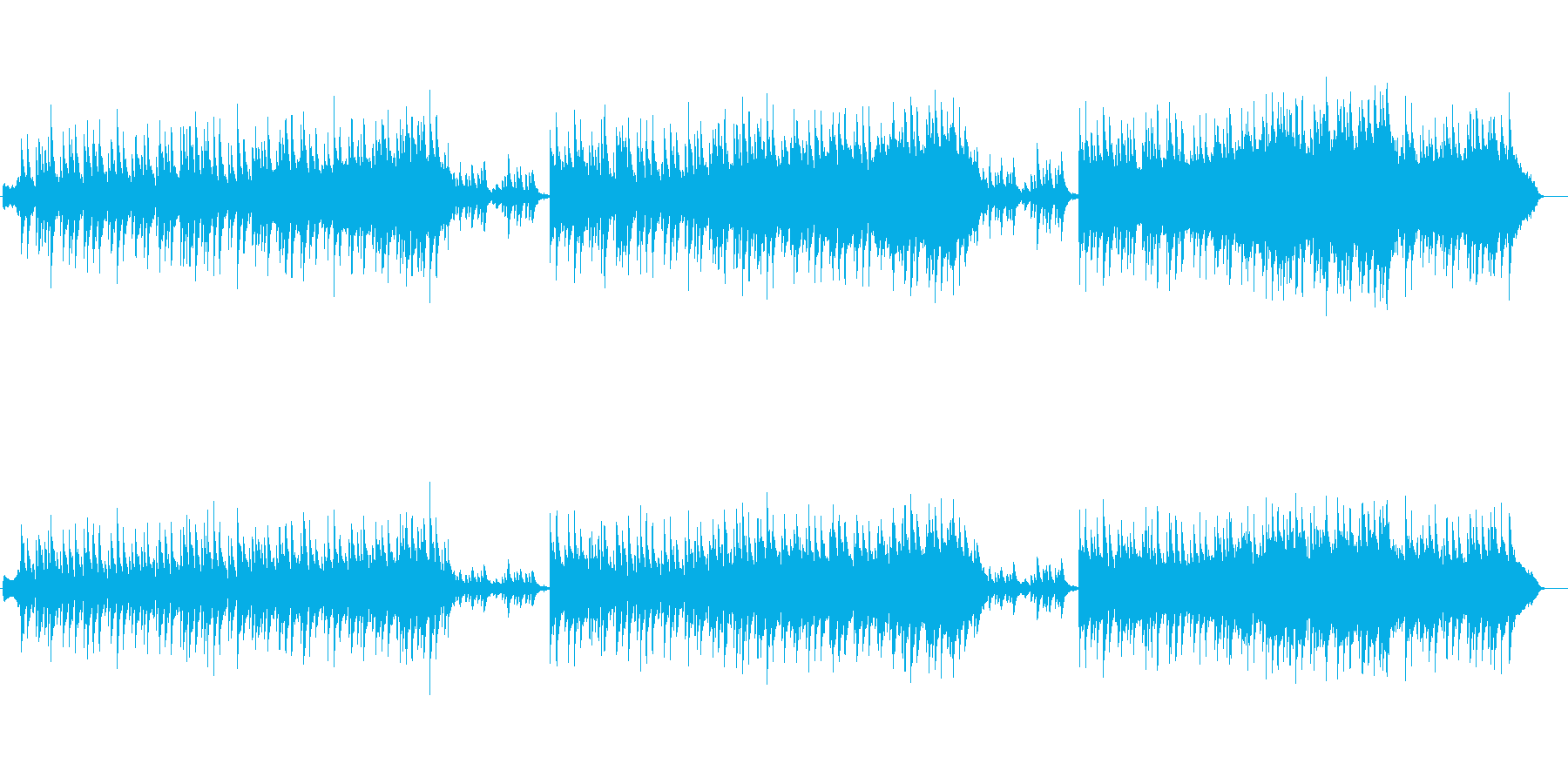穏やかなほのぼのBGM/バラードの再生済みの波形