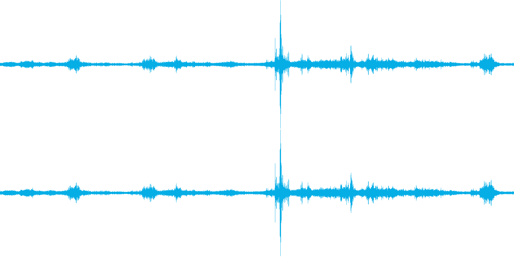 【生音】雷8 - 風と雷と通行音 「ざ…の再生済みの波形