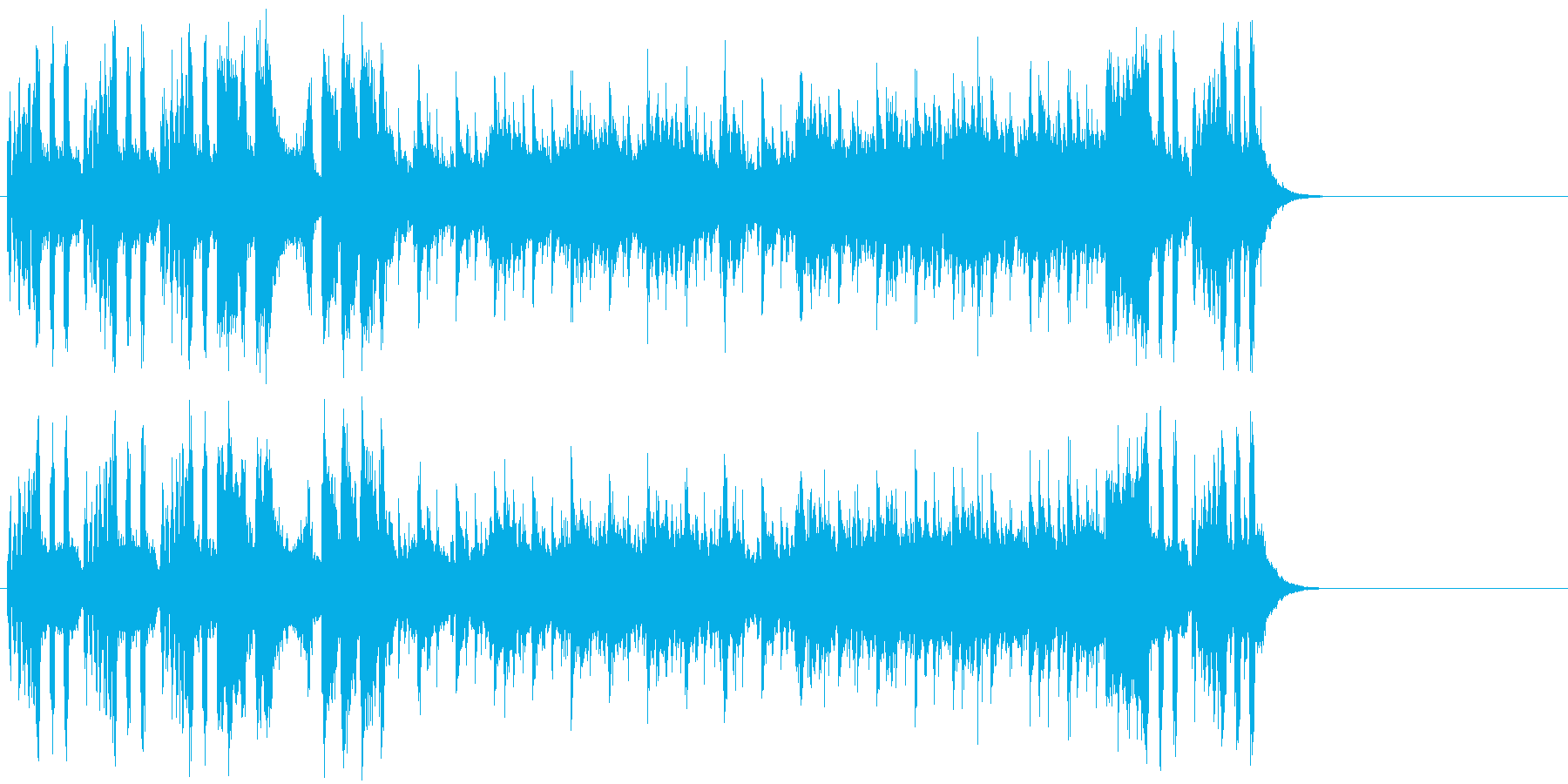 ゆったりしたエンド(イントロ~A~イ…)の再生済みの波形
