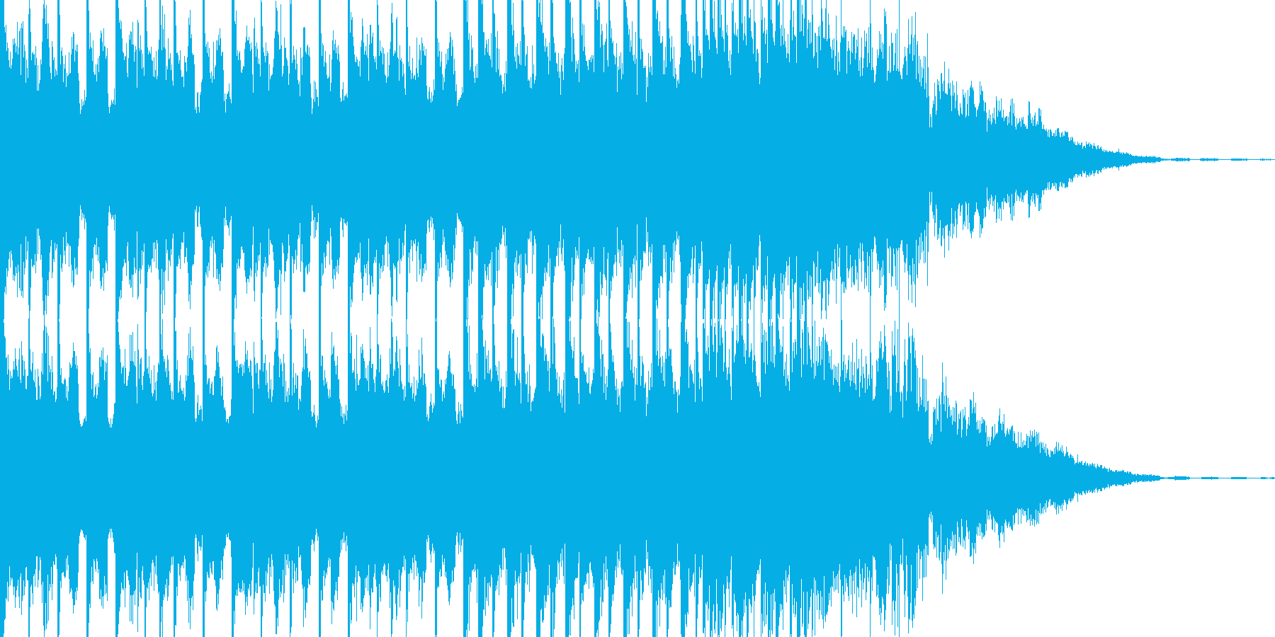 EDMシンセ&ドラムロールビルドアップの再生済みの波形