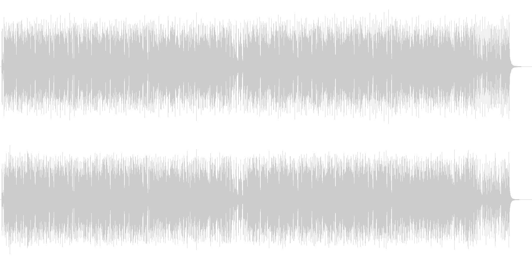 まったりした日常感のあるピアノ曲の未再生の波形