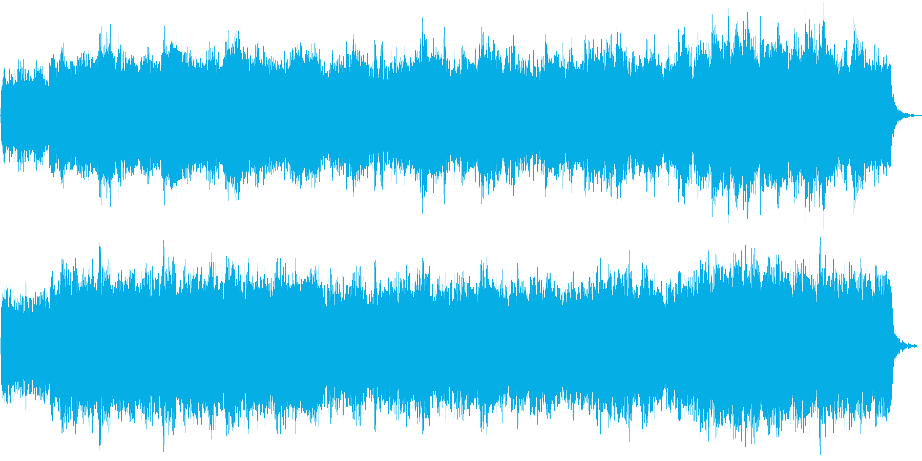 弦楽とハープシコードのロマンチックな曲の再生済みの波形