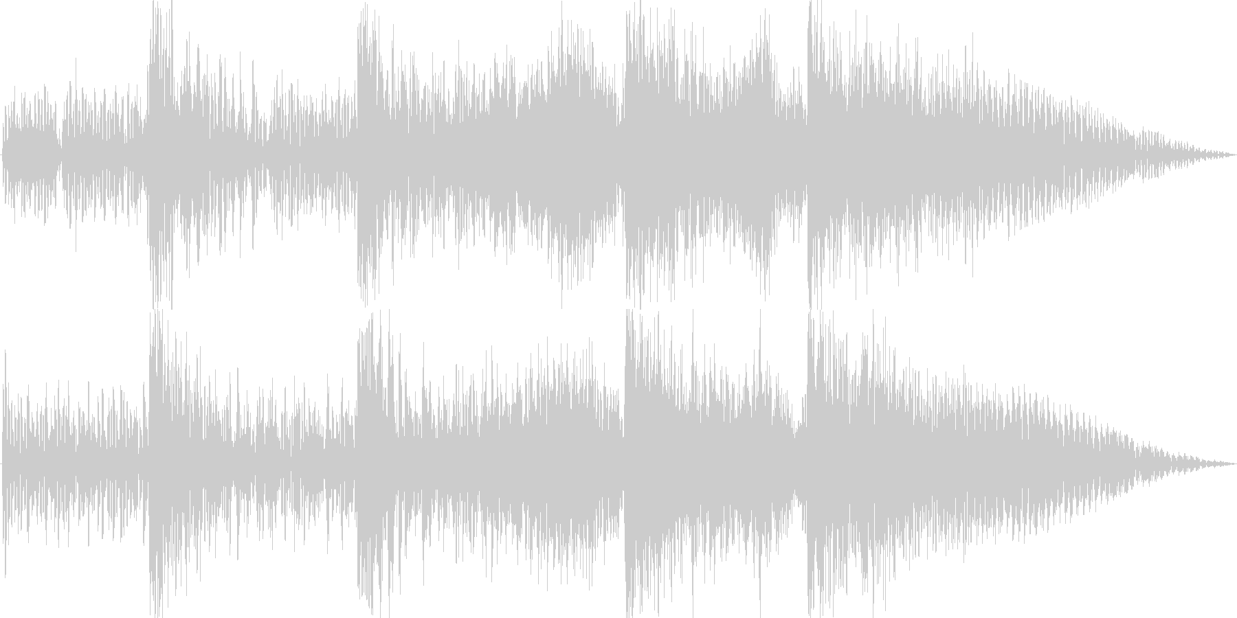 サイファイのダークでSF的な衝撃音3の未再生の波形