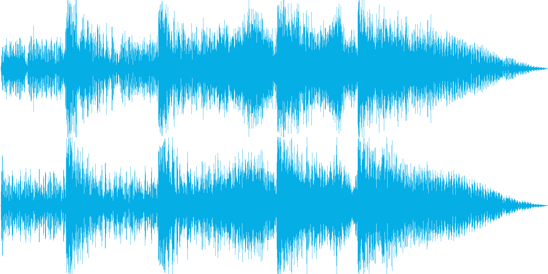 サイファイのダークでSF的な衝撃音3の再生済みの波形