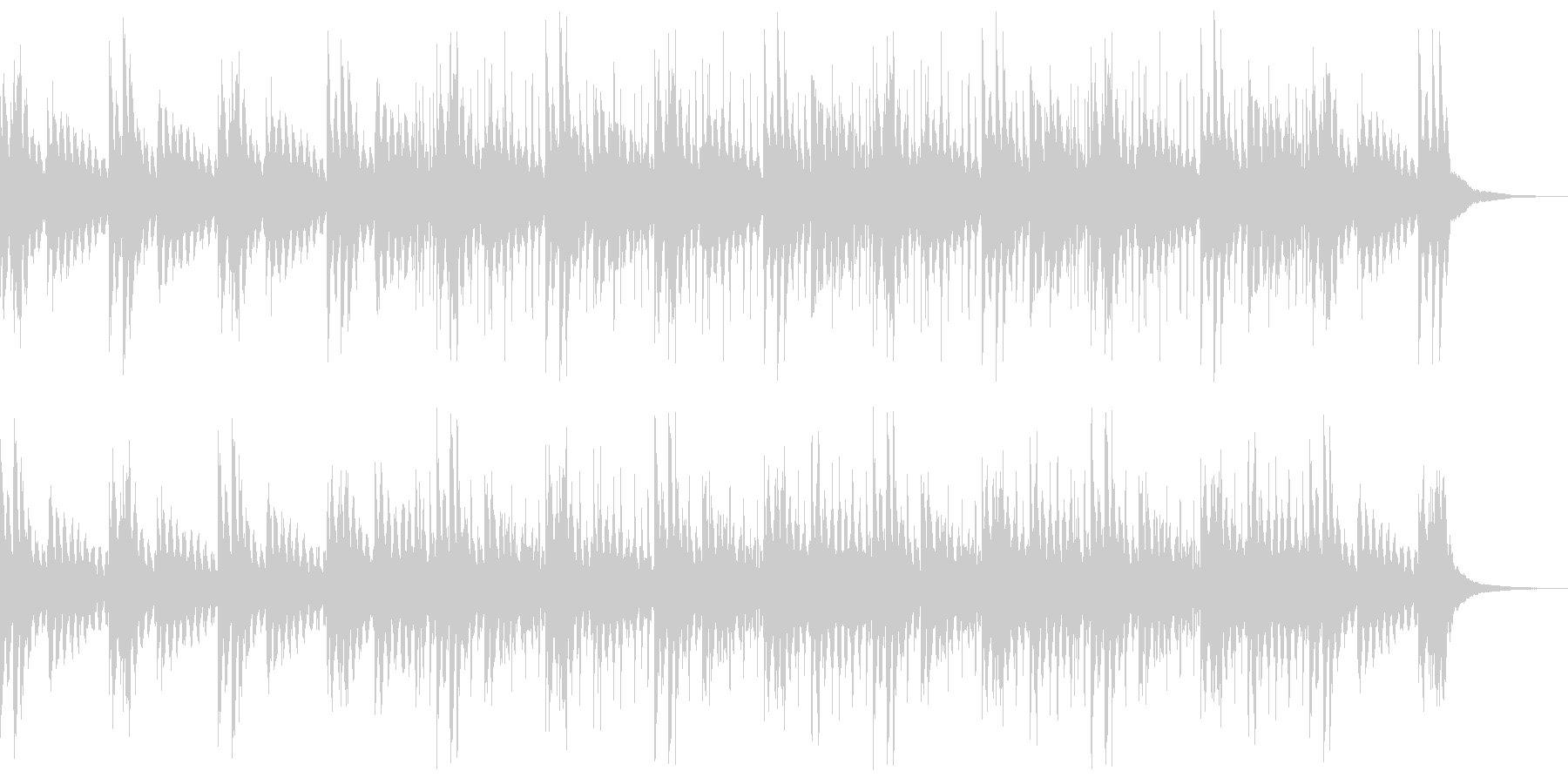 BGM 約1分 散策中 エレピの未再生の波形