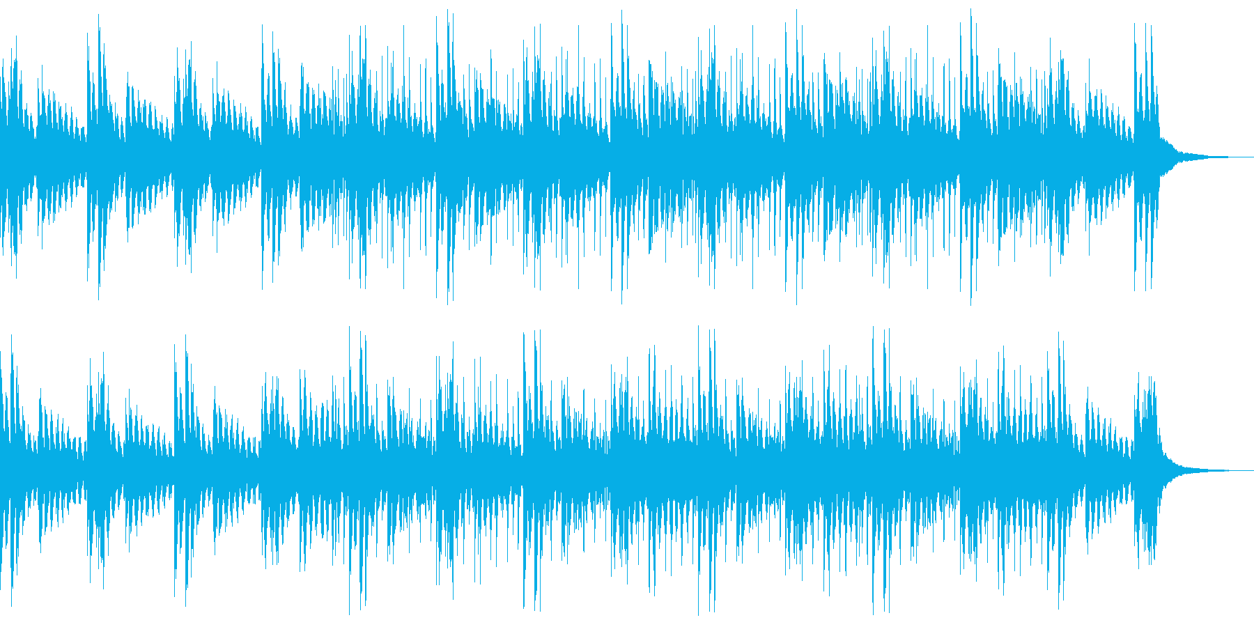 BGM 約1分 散策中 エレピの再生済みの波形