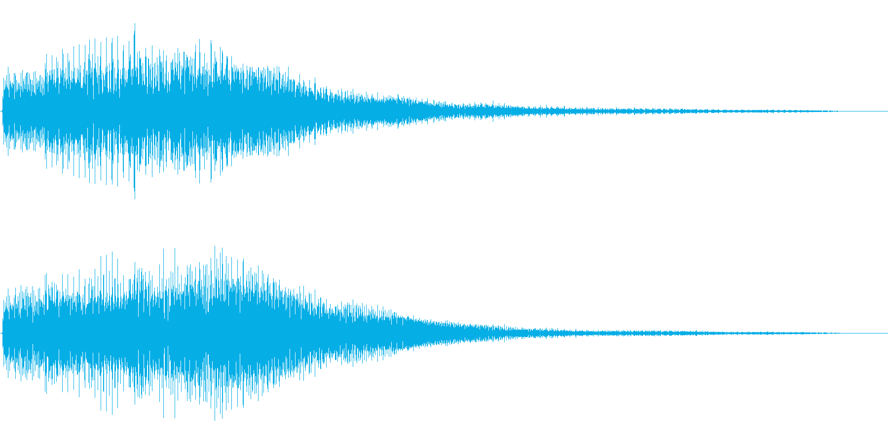 キランという短めのかわいい音です。の再生済みの波形
