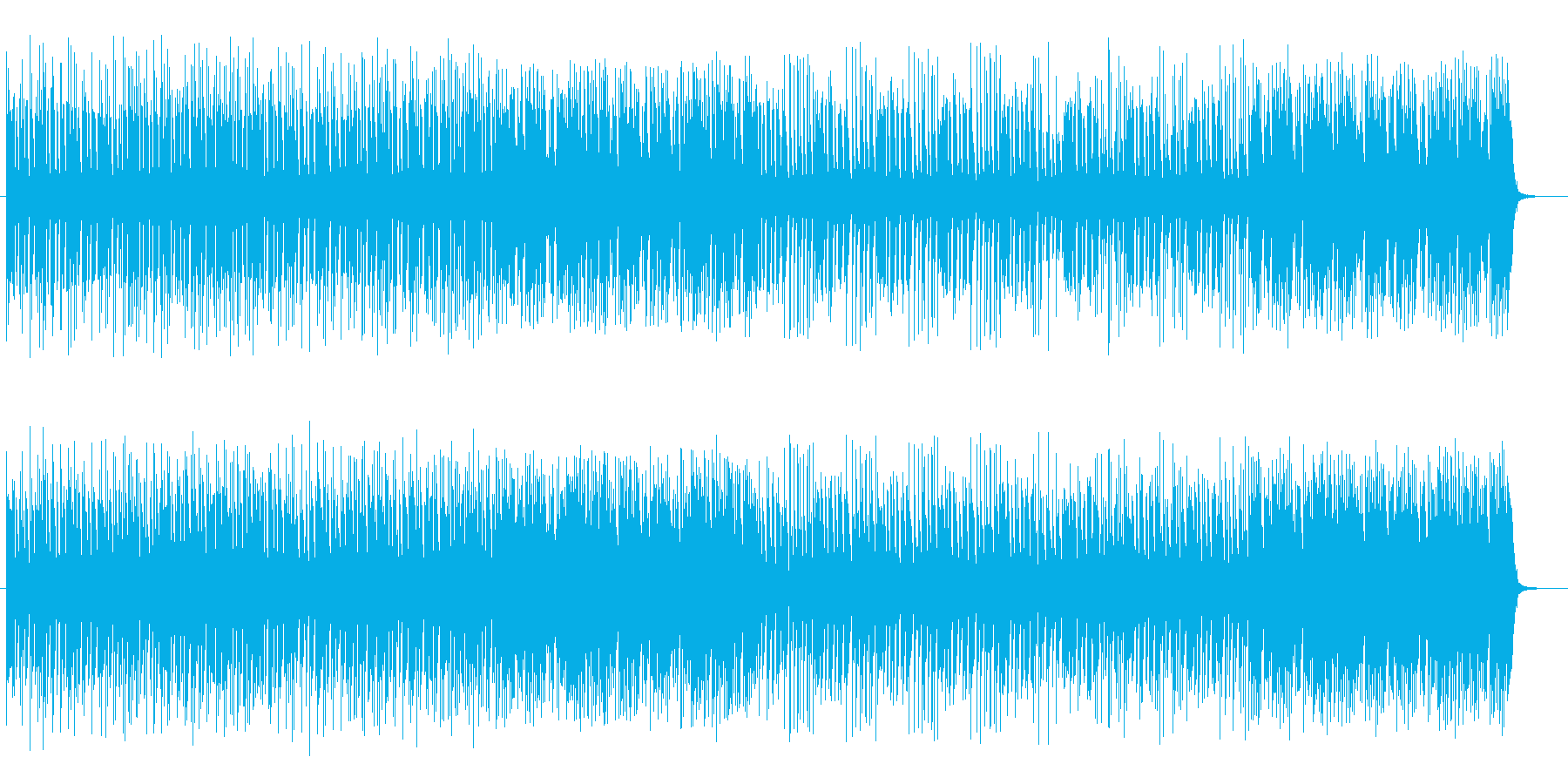 明るくリゾート感のあるシンセサウンドの再生済みの波形