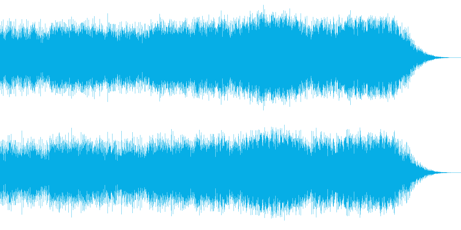 定番なハウス系EDMの再生済みの波形
