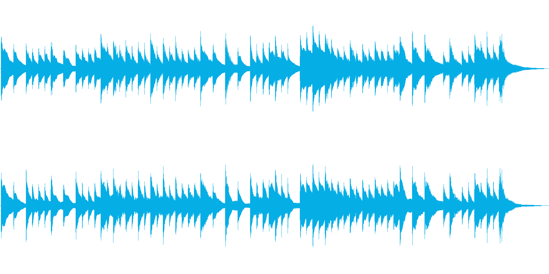 桜の曲オマージュ作品 琴の再生済みの波形