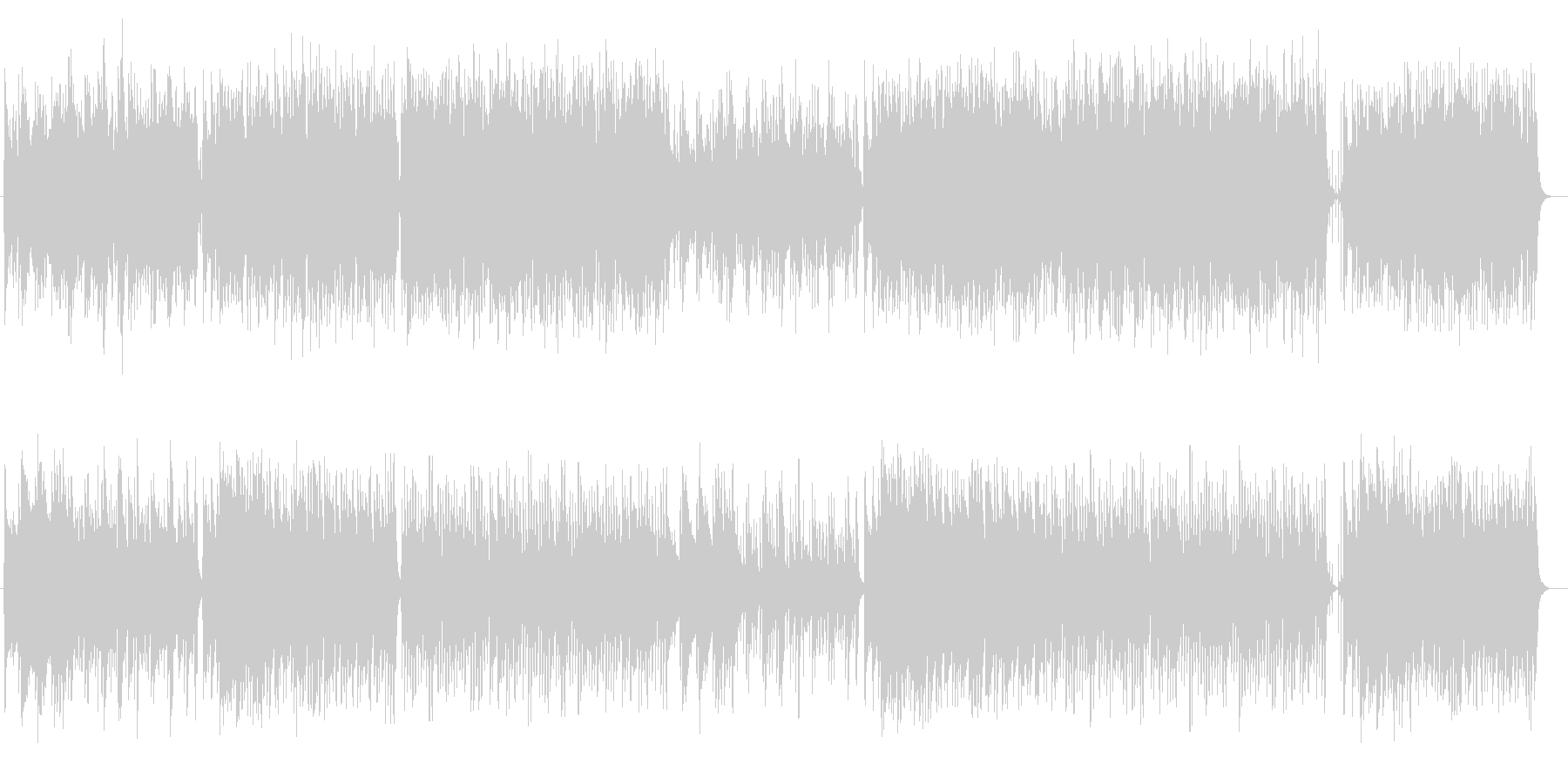 ゆったりほのぼのとしたリラクゼーション曲の未再生の波形