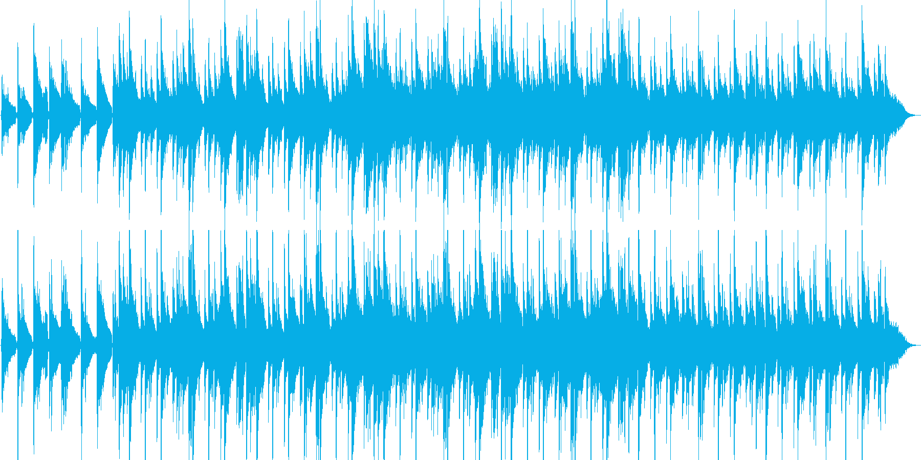 アコギとシンセの静かな挿入曲ですの再生済みの波形