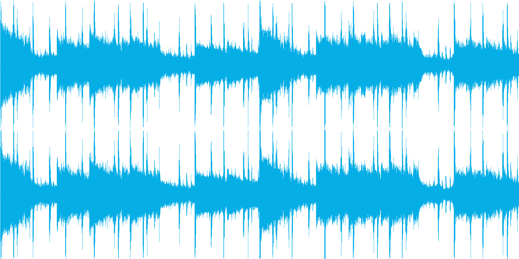 ヒップホップを感じる楽曲です。の再生済みの波形