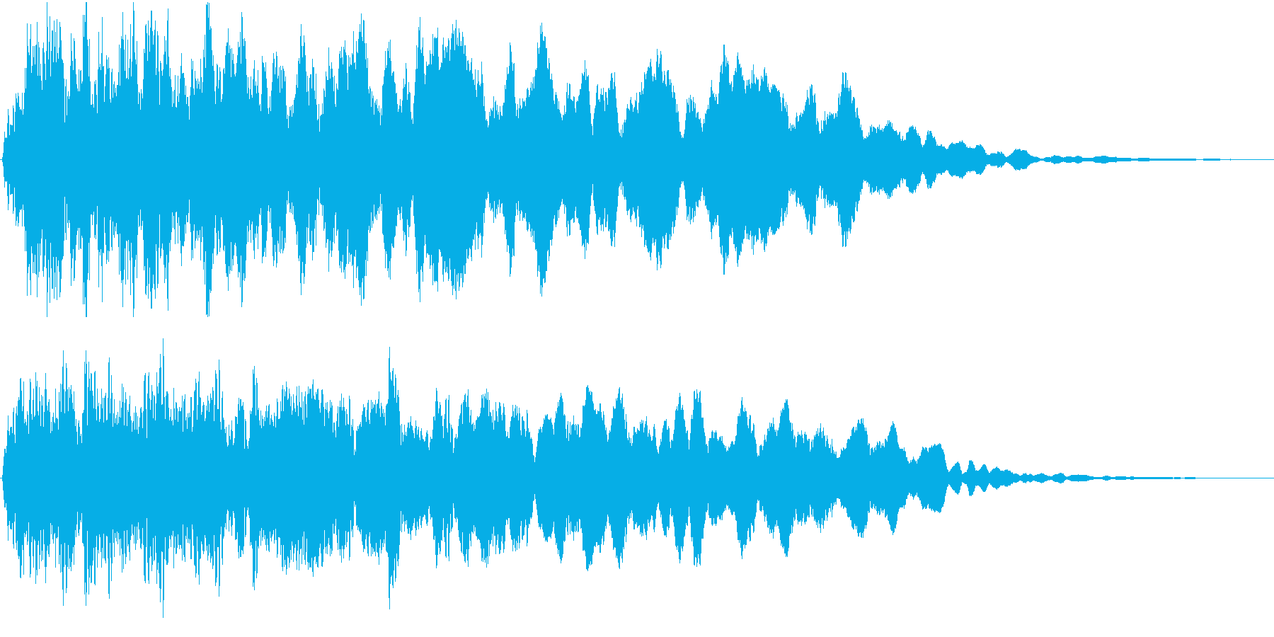 空間的なパッドの効果音です。の再生済みの波形