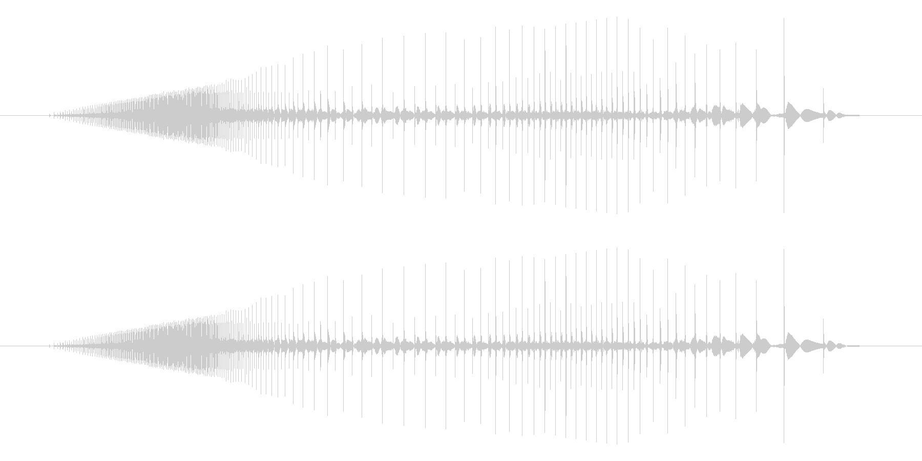ビニールがこすれるギュッ、という音ですの未再生の波形