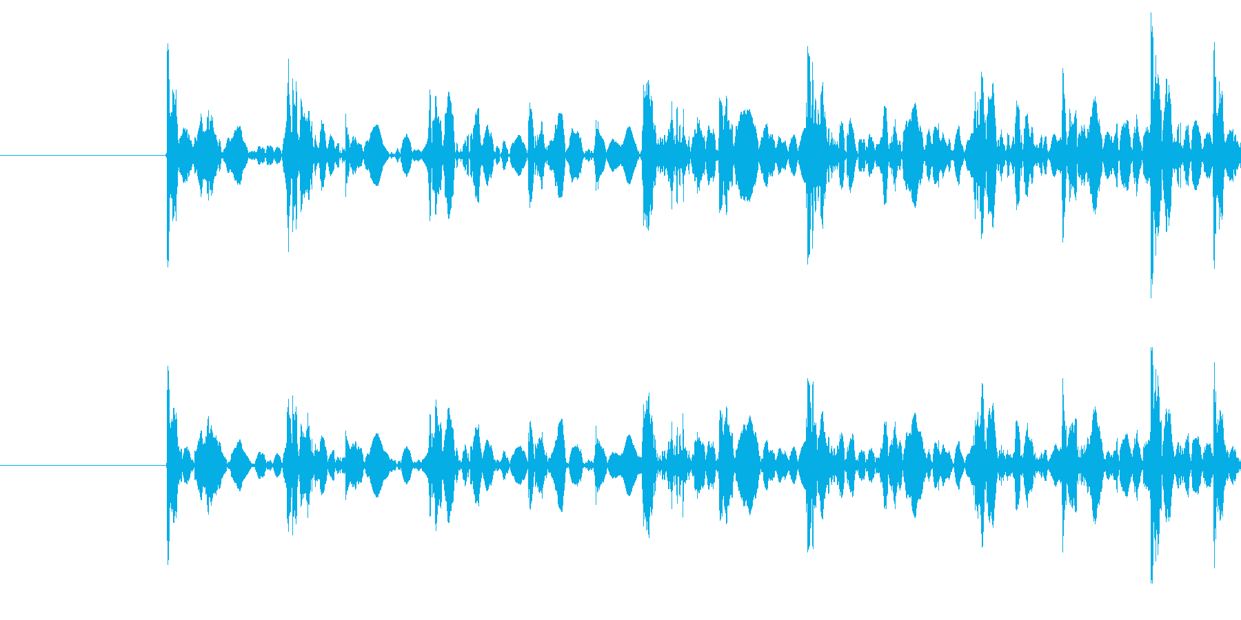 恐怖シリーズ1.ドアが開かない音(木製)の再生済みの波形