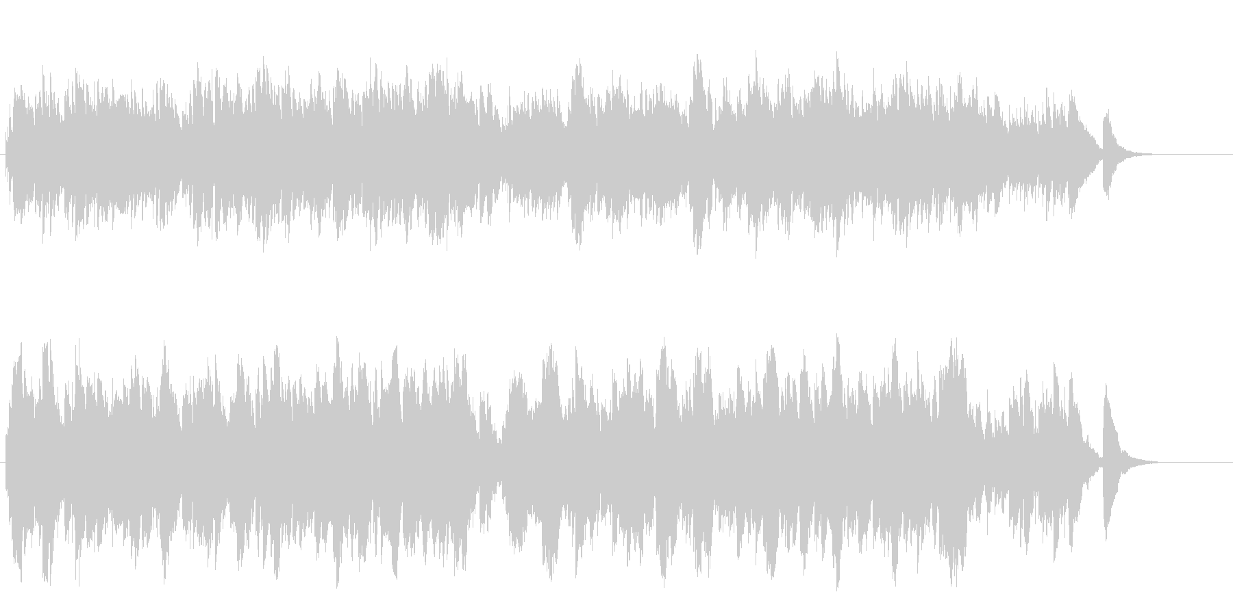 オルゴールの音色が優しいセミクラシックの未再生の波形