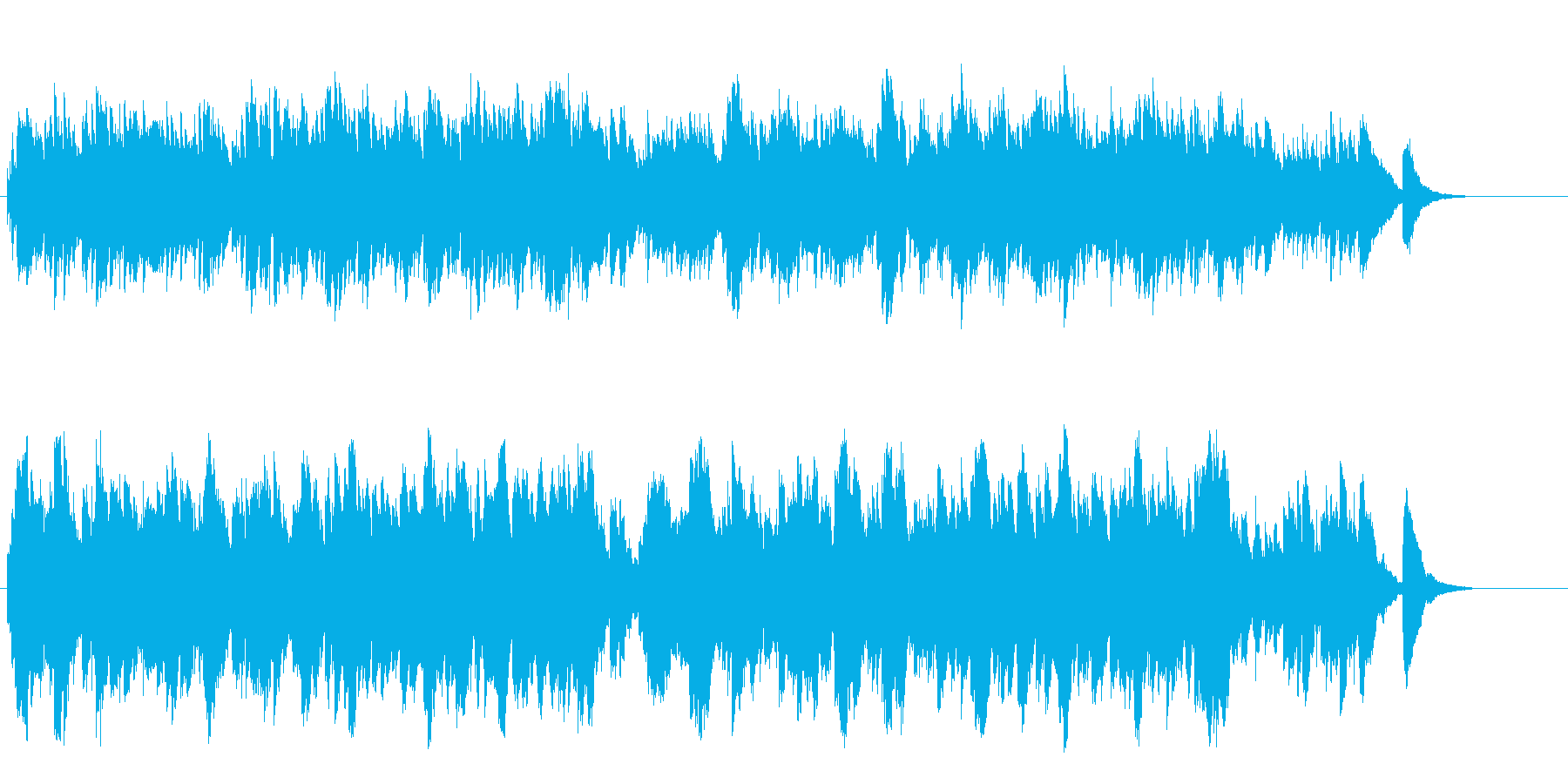 オルゴールの音色が優しいセミクラシックの再生済みの波形