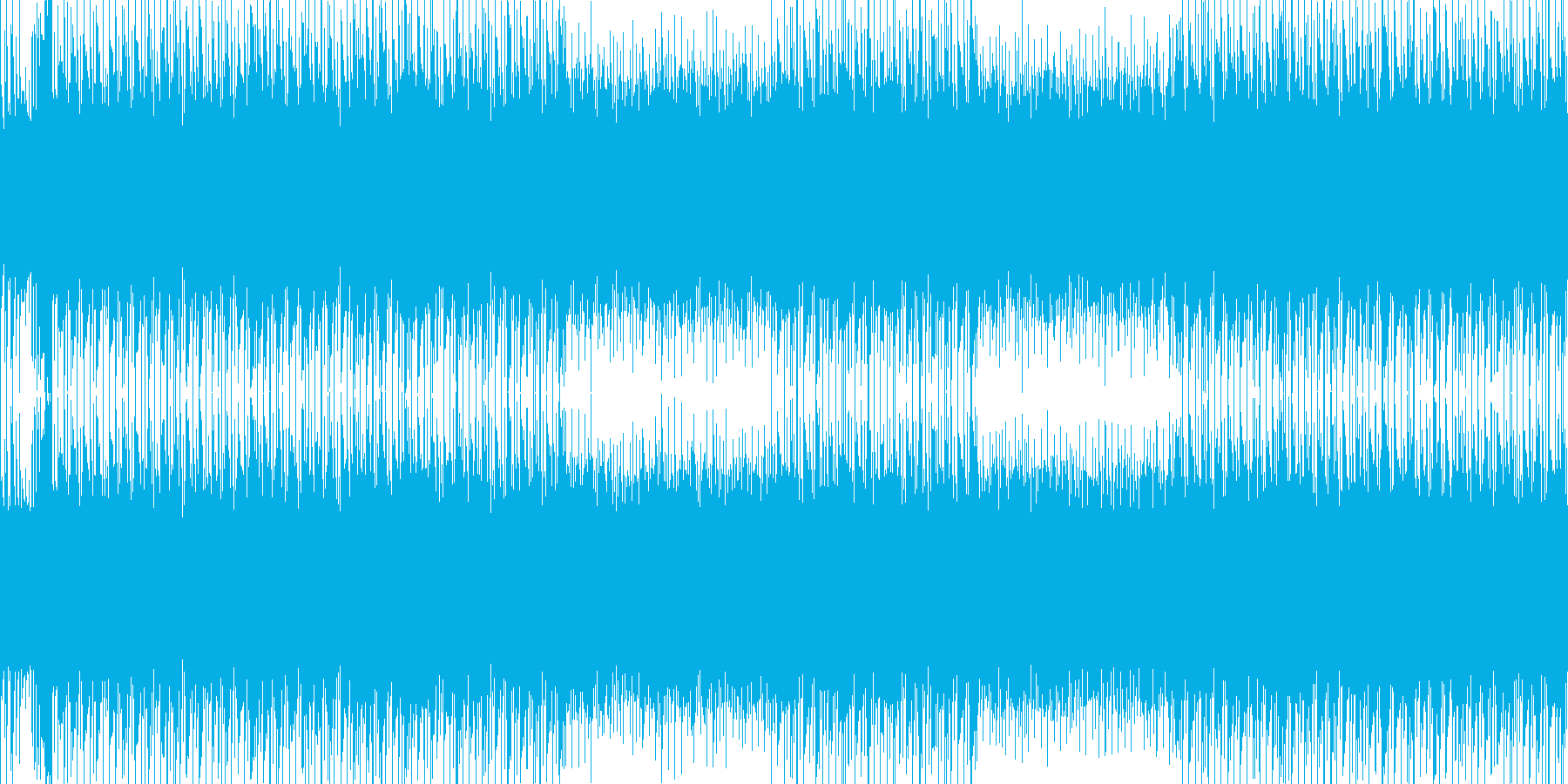 シューティング等のゲームBGM/ループ可の再生済みの波形