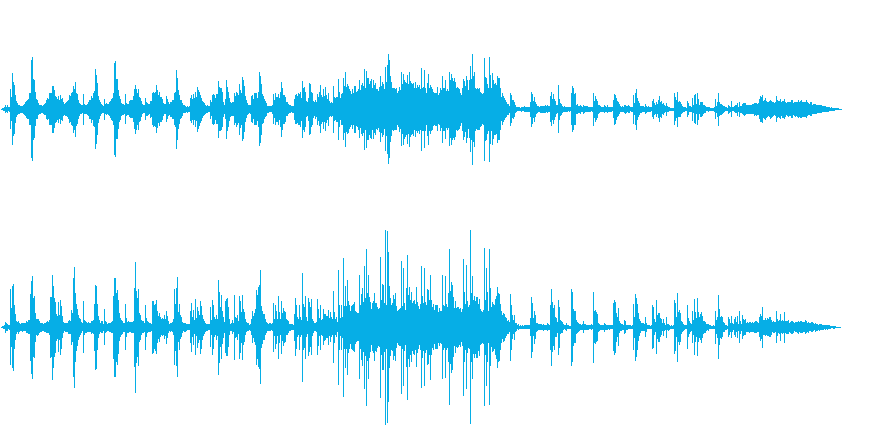 寒さを感じる切なげな雰囲気を演出しますの再生済みの波形