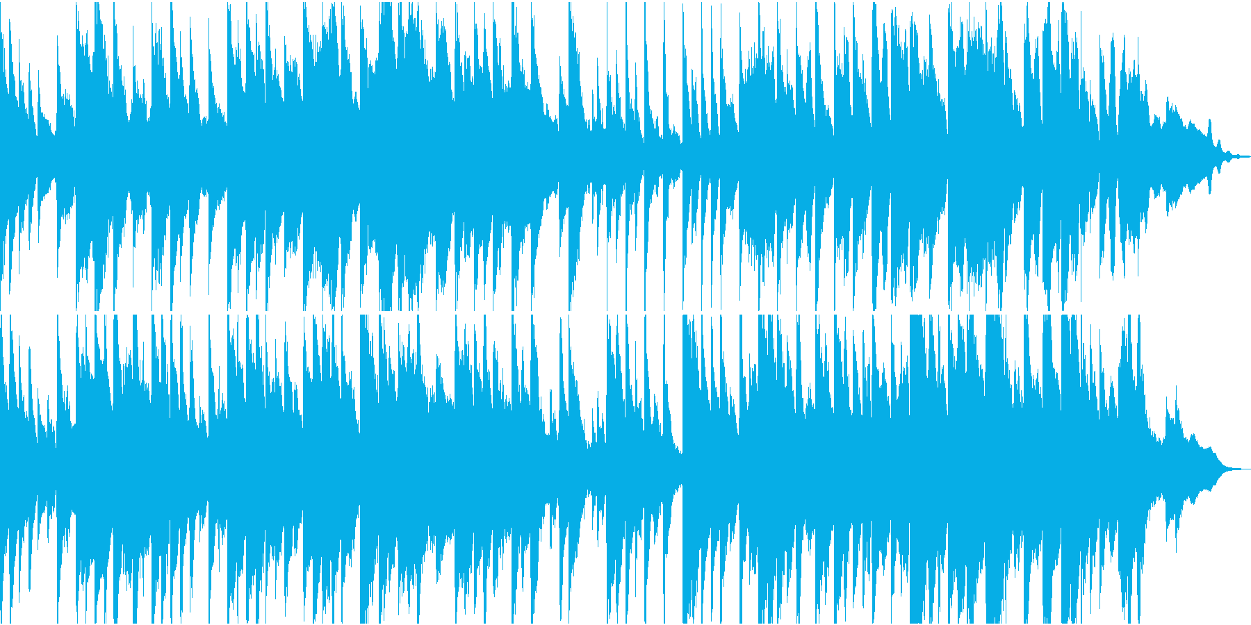 学校の裏山っぽい音楽の再生済みの波形
