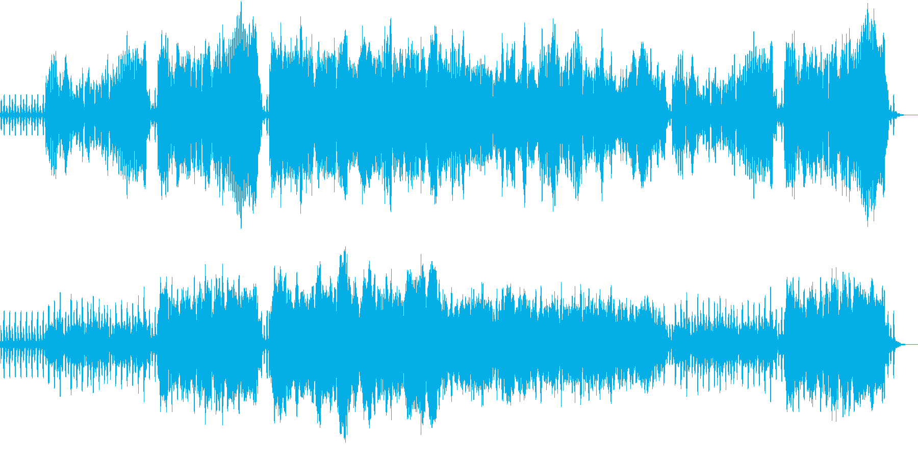 深い森にいるような木管五重奏の楽曲です。の再生済みの波形