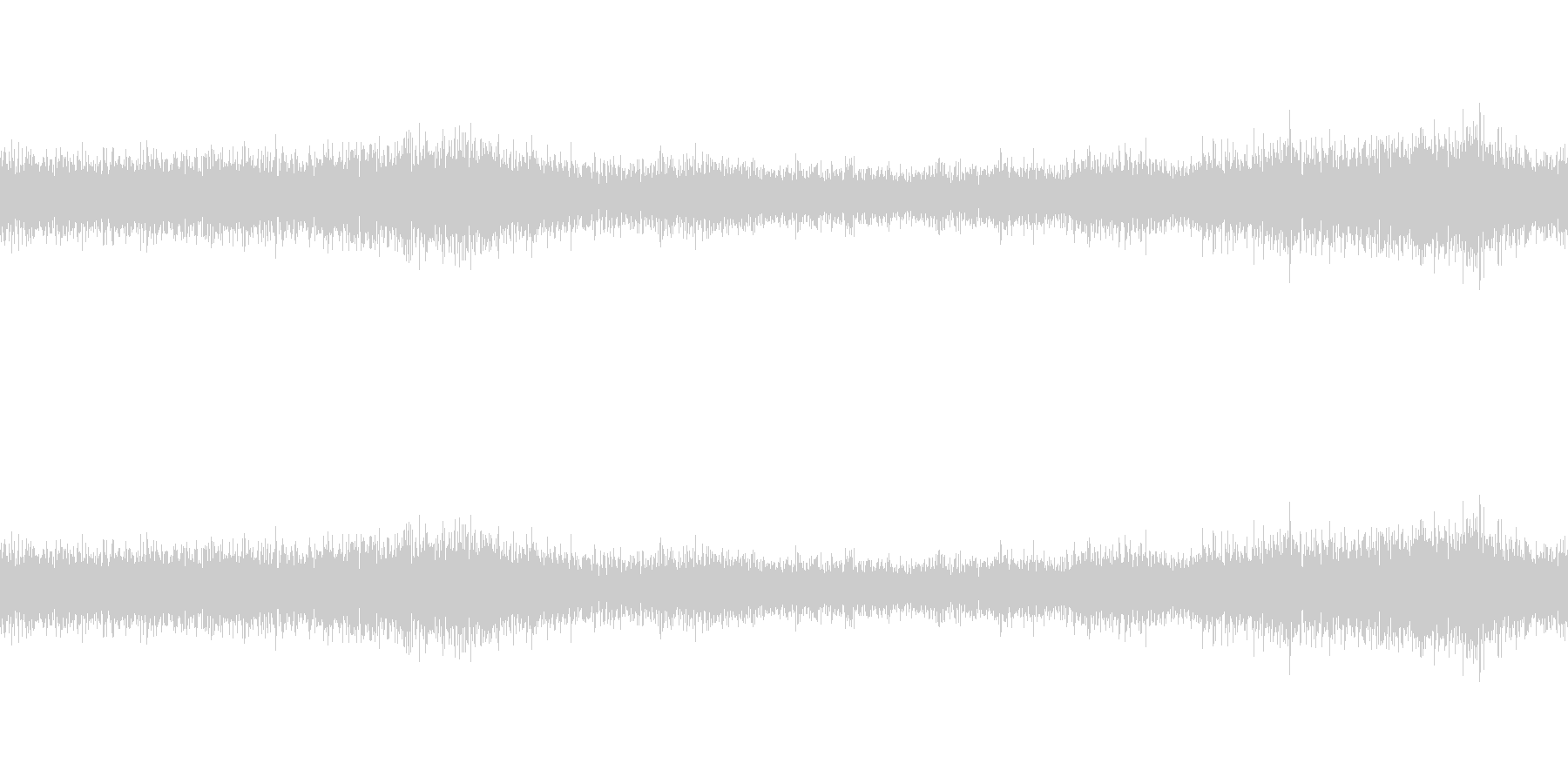 洞窟内の音の未再生の波形
