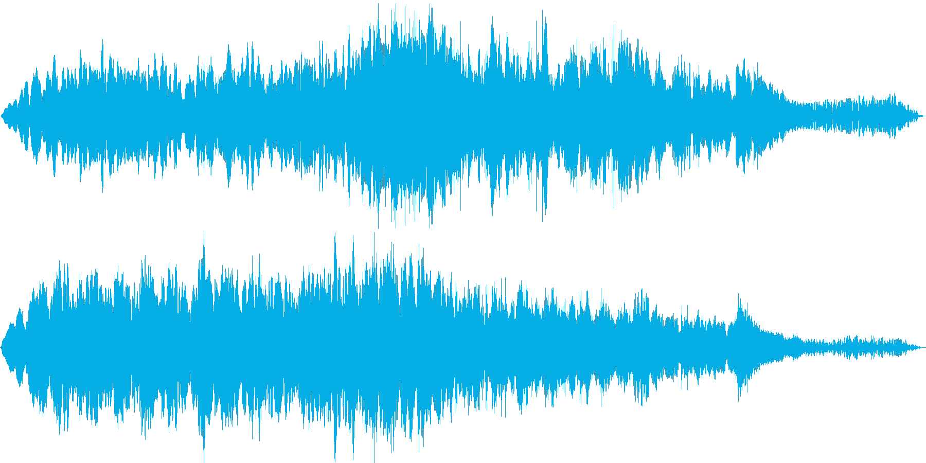 「幻想的なイメージのBGM」の再生済みの波形