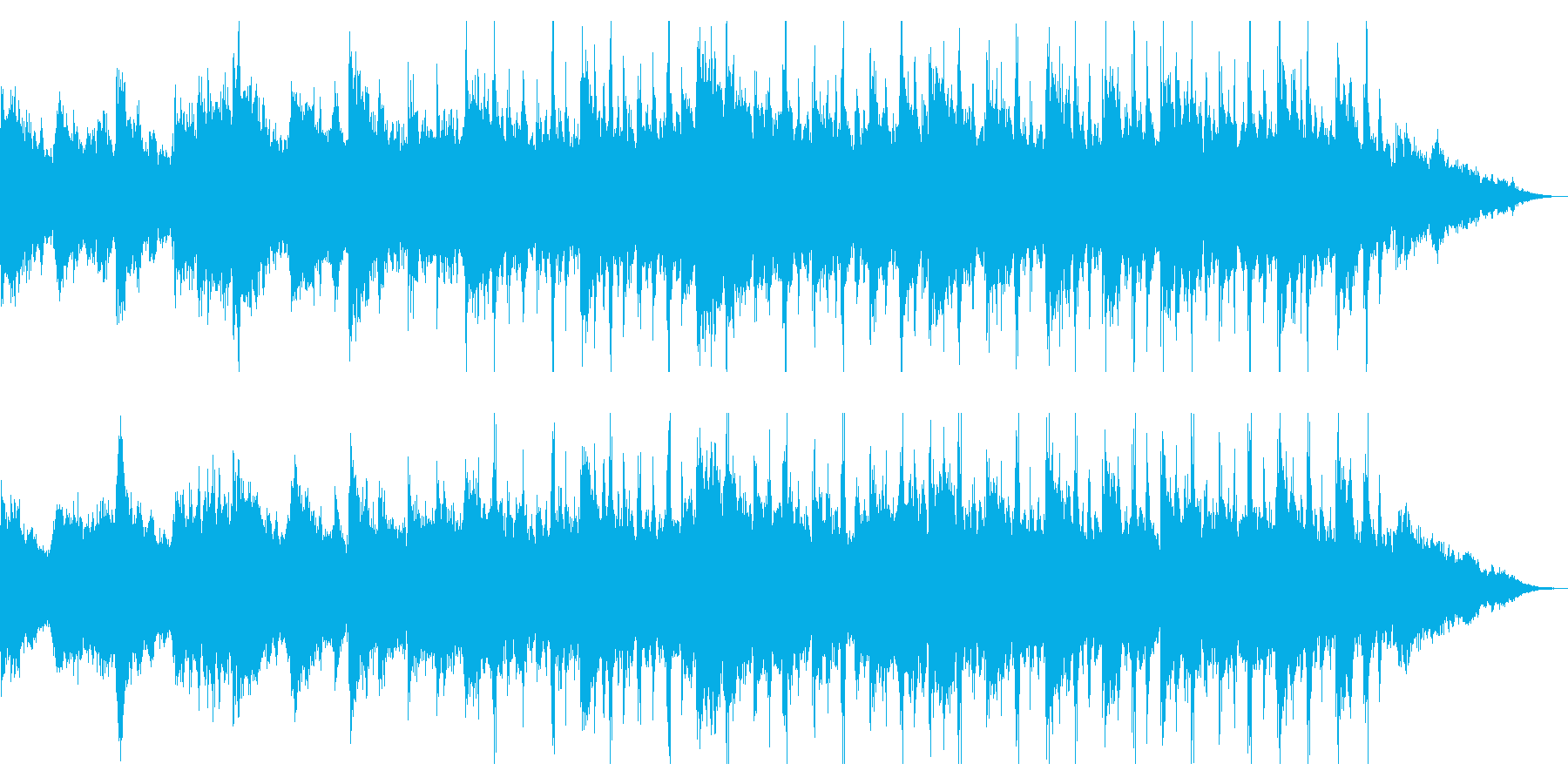 ポップで爽やかなハウス曲の再生済みの波形