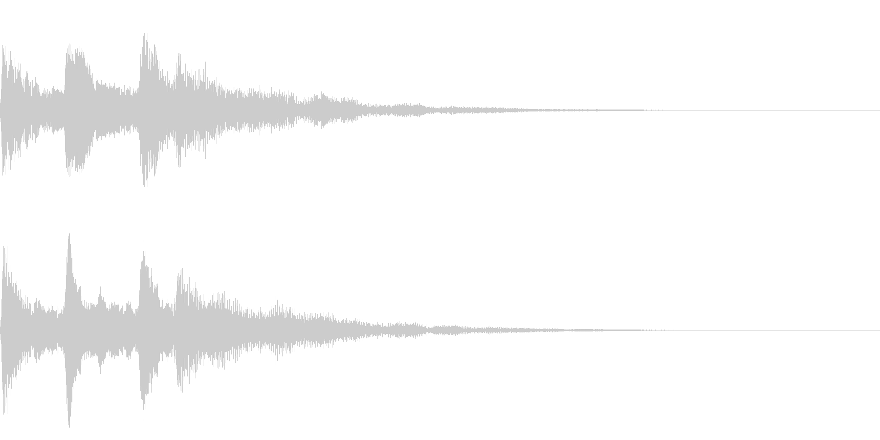 ミステリアスな音 ホラー、心霊系向けの未再生の波形
