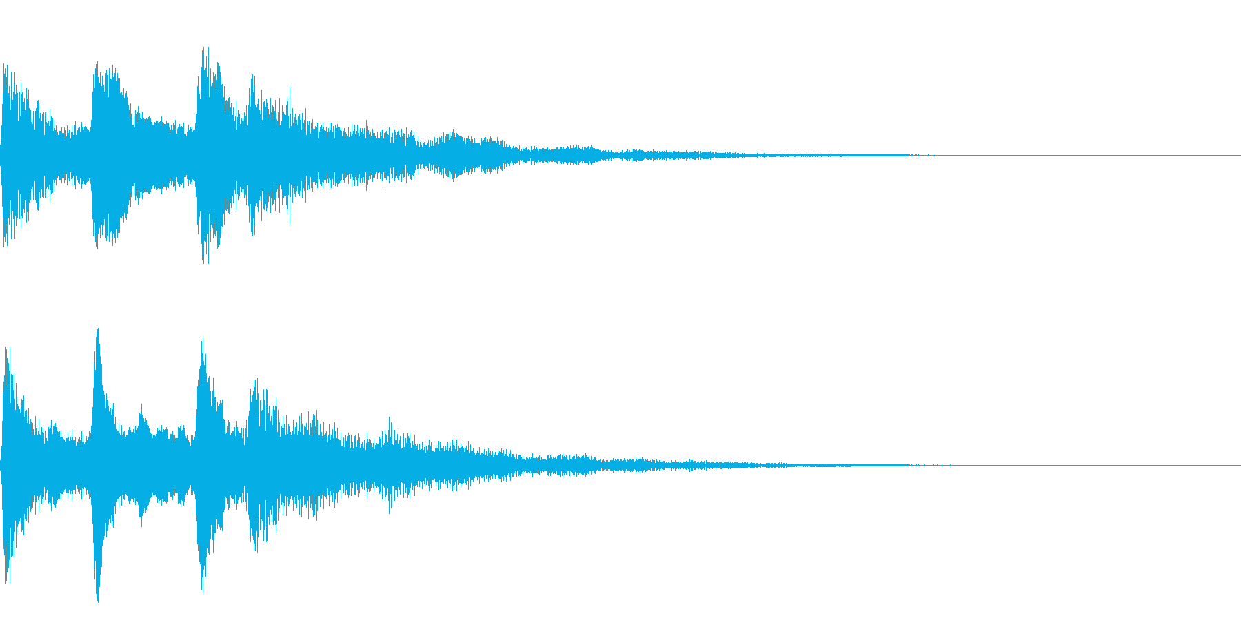 ミステリアスな音 ホラー、心霊系向けの再生済みの波形