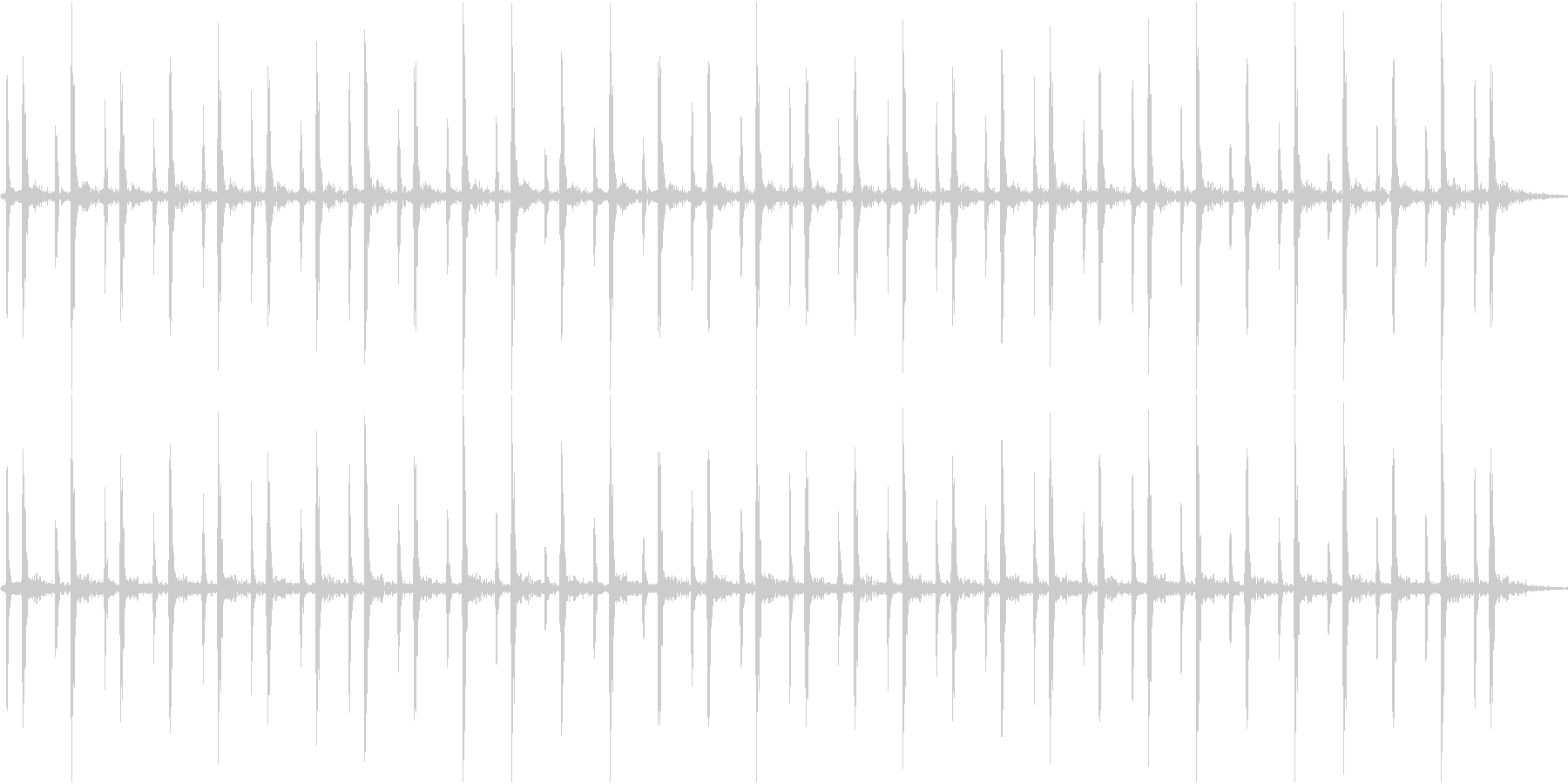 心臓の音(早い)の未再生の波形